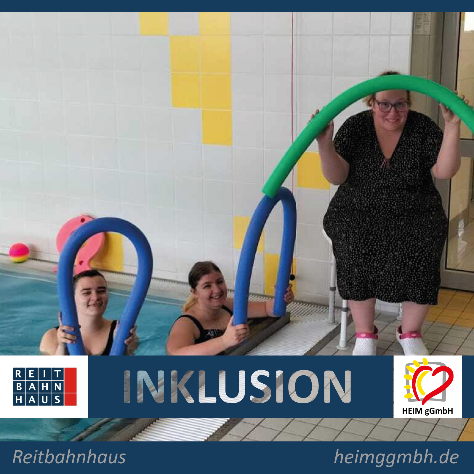 Inklusion und Teilhabe mit Aqua-Fitness im Reitbahnhaus der HEIM gemeinnützige GmbH in Chemnitz
