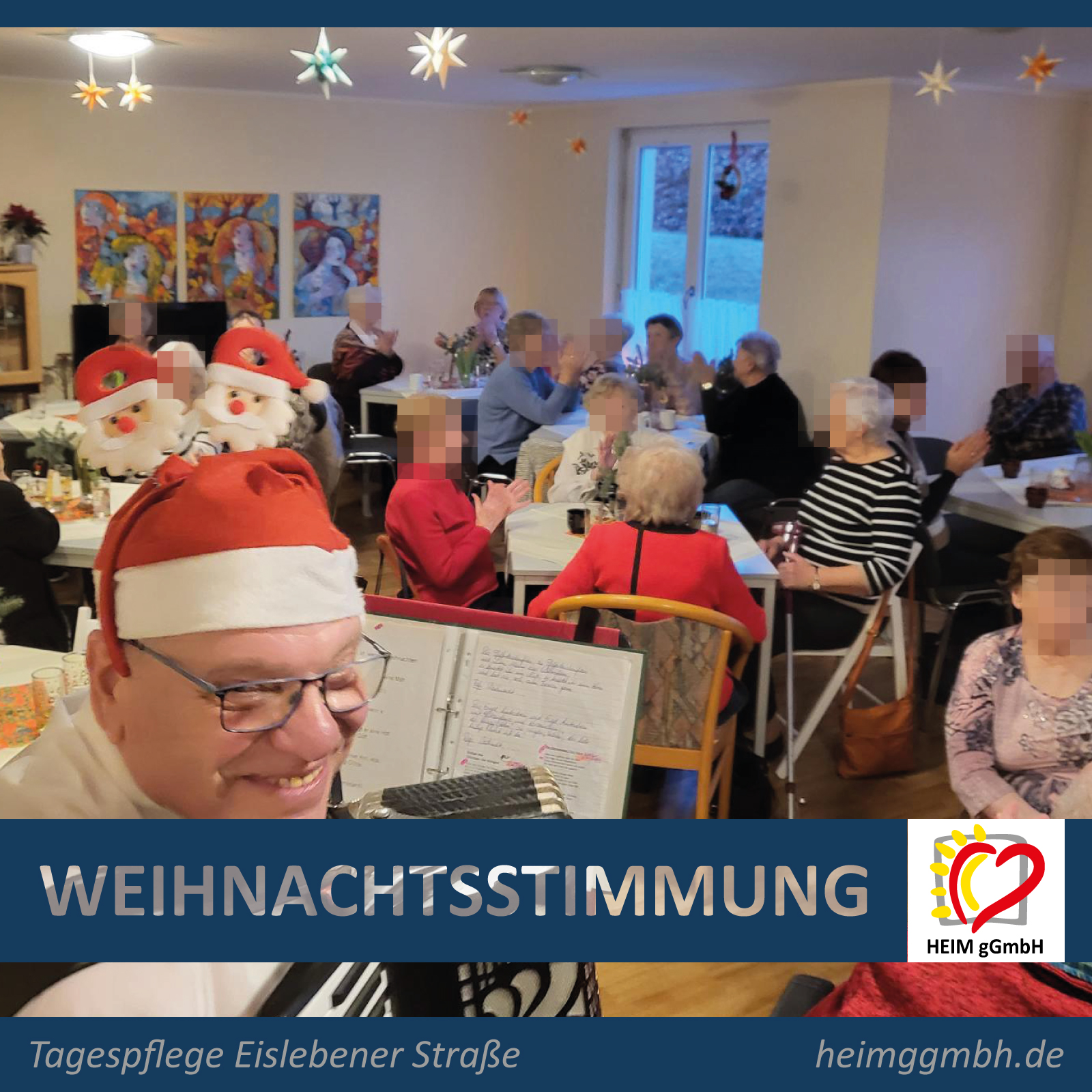 Lang ersehnte Weihnachtsfeier in der Tagespflege Eislebener Straße 17 in Chemnitz der HEIM gemeinnützige GmbH