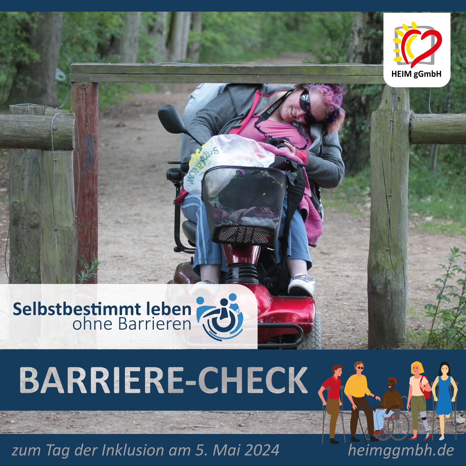 Barrierearm in Chemnitz und Umgebung mit dem Barriere-Check zum tag der Inklusion am 5. Mai 2024 in Chemnitz