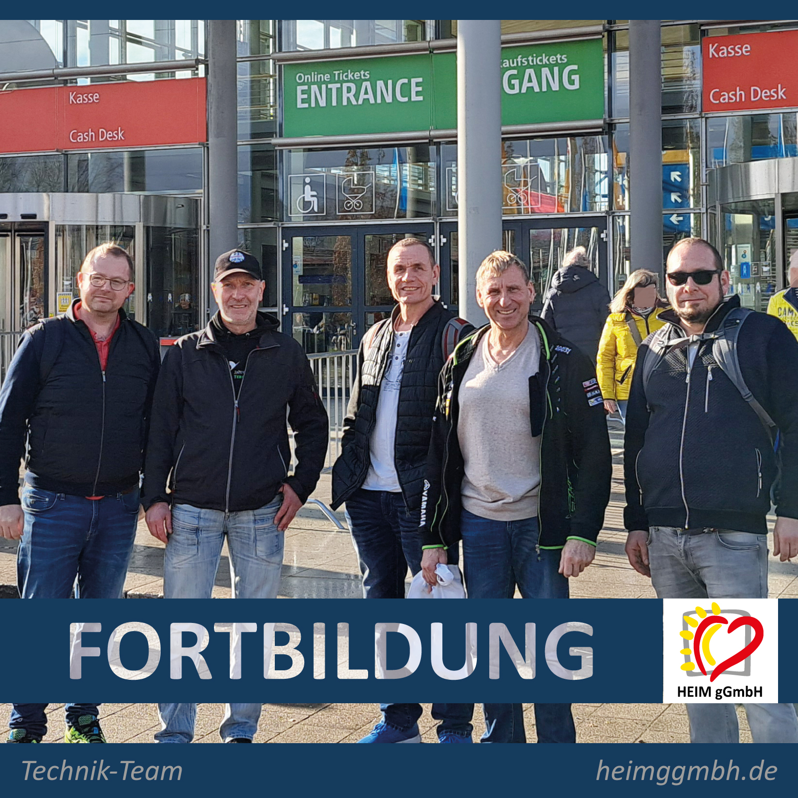 Messebesuch als Fortbildung und Teambuilding für das Technik-Team der HEIM gemeinnützigen GmbH aus Chemnitz