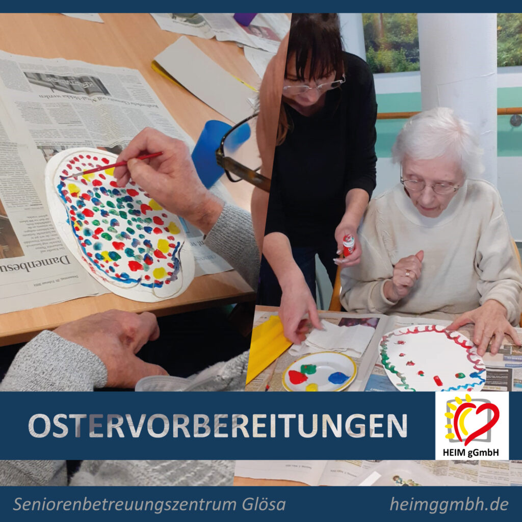 Die Vorbereitungen auf Ostern laufen an. So auch im Seniorenbetreuungszentrum Chemnitz-Glösa der HEIM gemeinnützigen GmbH.