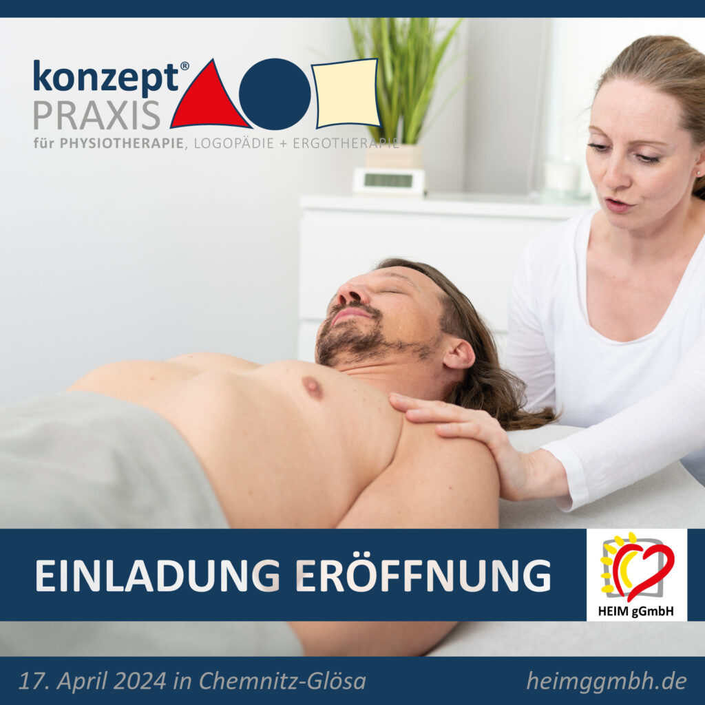 Einladung zur Eröffnung neue Physiotherapie-Praxis in Chemnitz-Glösa