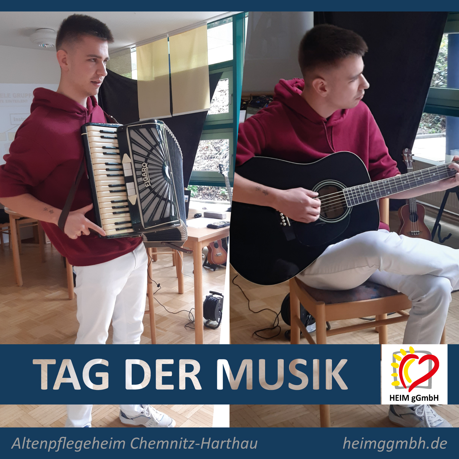 Tag der Musik im Altenpflegeheim Chemnitz-Harthau der HEIM gemeinnützigen GmbH - eine sehr gelungene Veranstaltung
