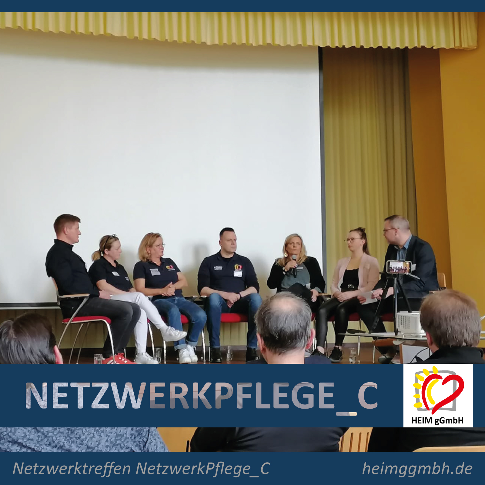 Die HEIM gemeinnützige GmbH als Teilnehmer der Podiumsdiskussion beim 17. Netzwerktreffen des NetzwerkPflege_C Chemnitz