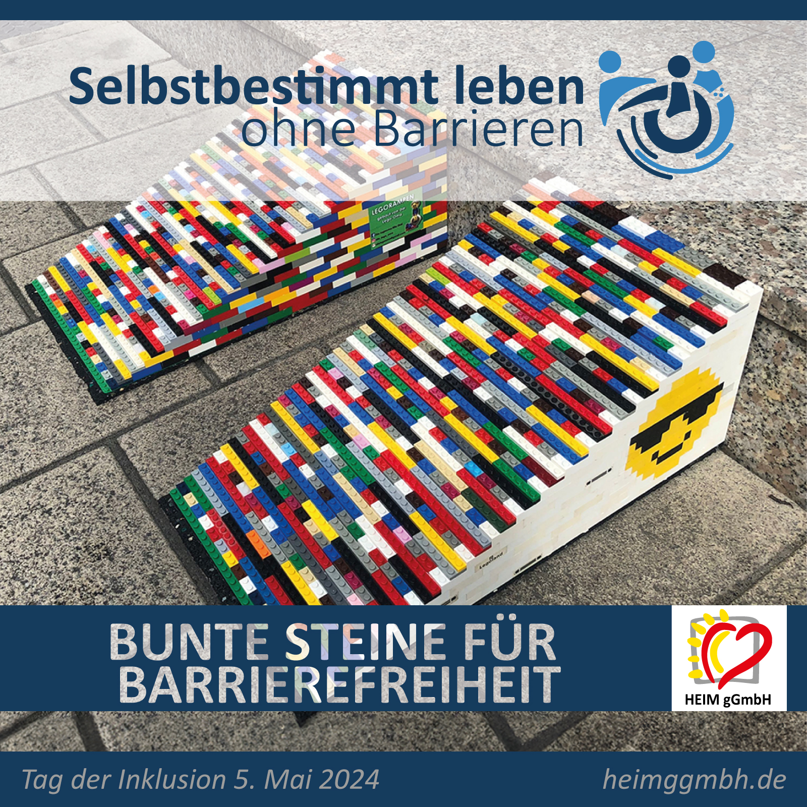 Beim Tag der Inklusion Chemnitz gemeinsam: „Tag der Inklusion“ und „Bunte Steine für die Barrierefreiheit“