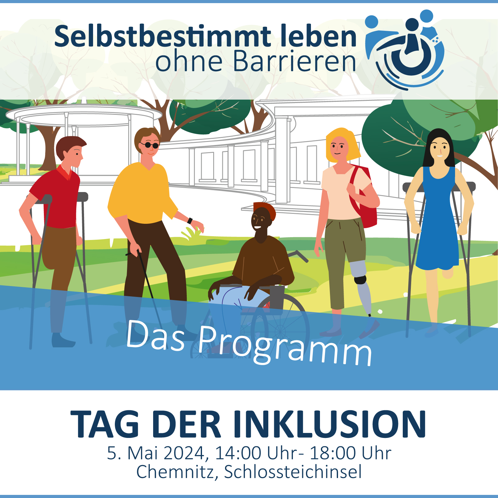 Am Sonntag, den 5. Mai 2024 wird der Tag der Inklusion auch in Chemnitz begangen. Die HEIM gGmbH engagiert sich für diesen Tag.