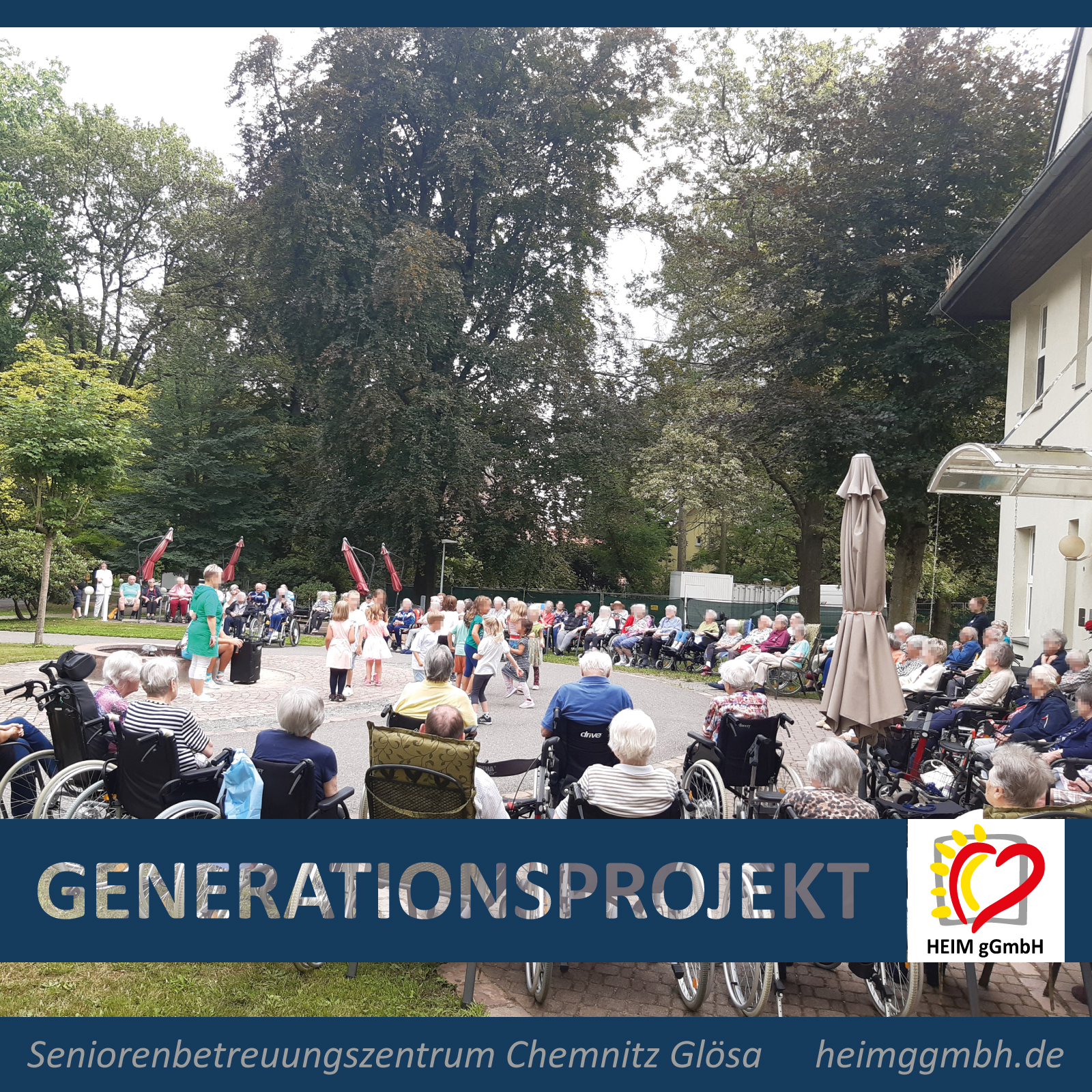 Erste Veranstaltung des Generationsprojekts im Seniorenbetreuungszentrum Glösa der HEIM gemeinnützigen GmbH