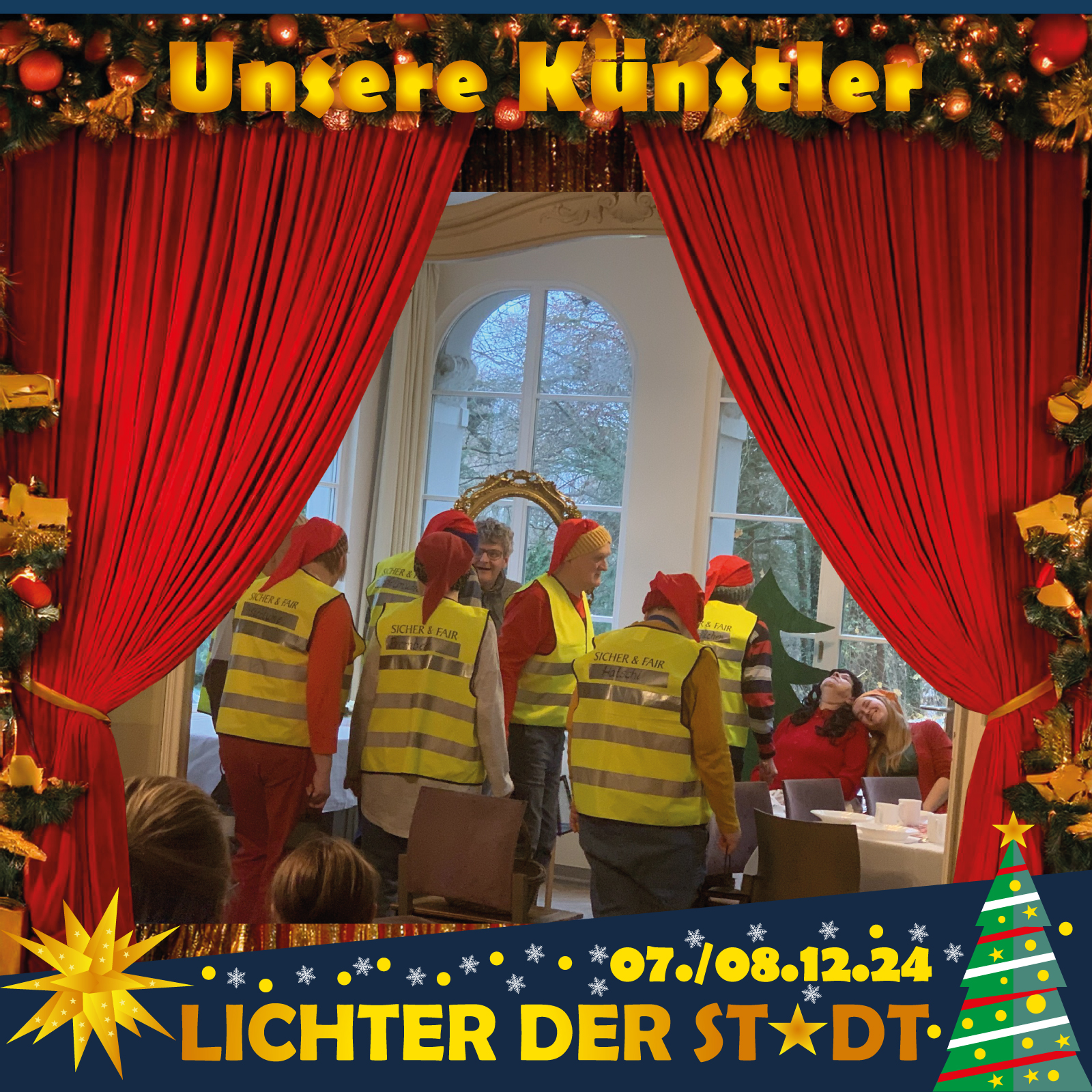 Unsere Künstler zum Weihnachtsmarkt LICHTER DER STADT - Heute: die Laienschauspieler aus der Wohnstätte Altendorf.