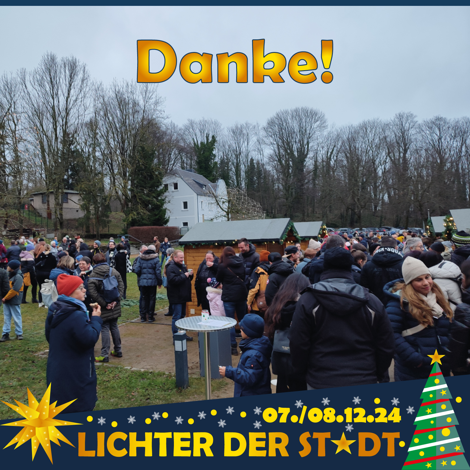 Danke an alle Helfer, Unterstützer und Mitwirkenden zu unserem (un)gewöhnlichen Weihnachtsmarkt LICHTER DER STADT 2024.