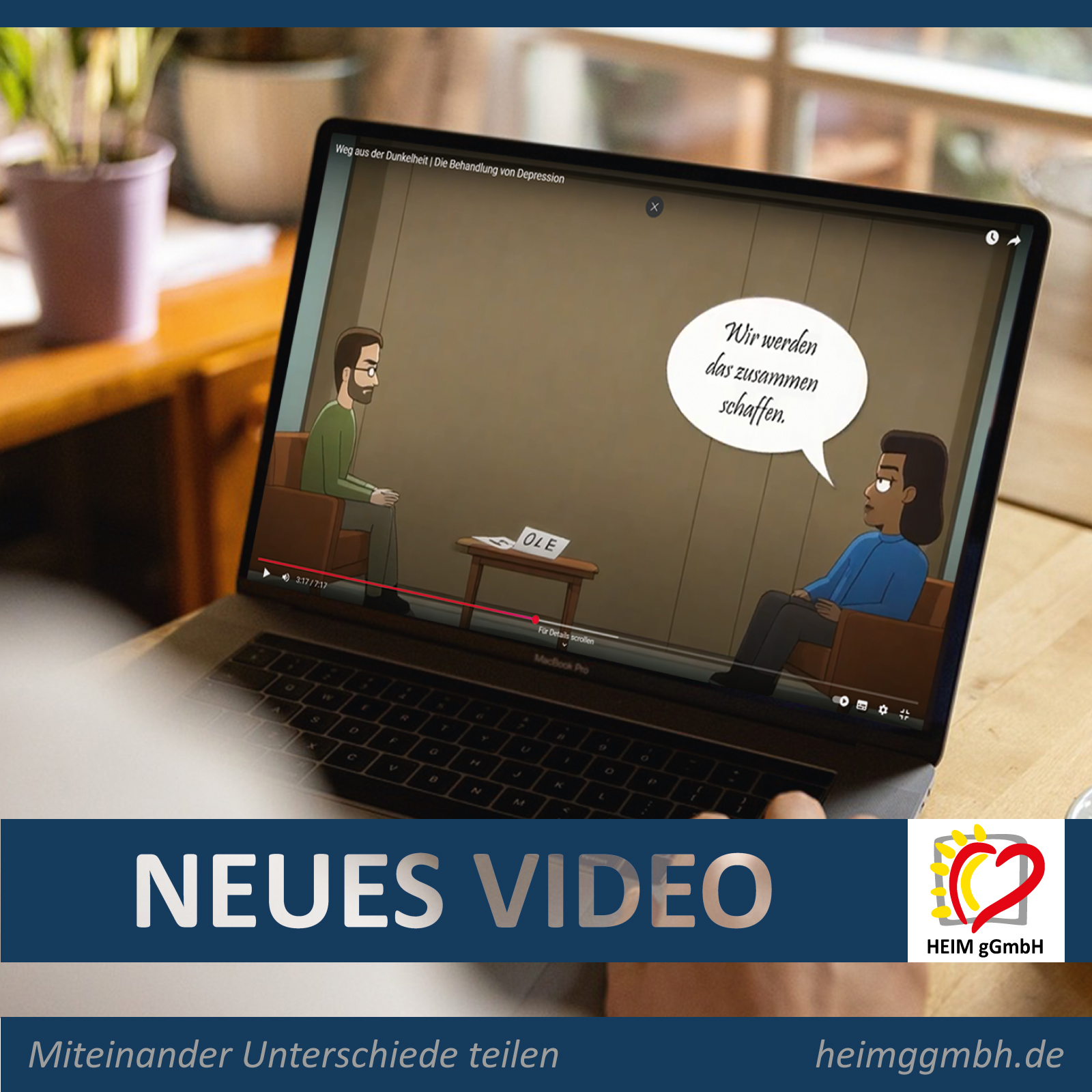 Neues Video unseres M.U.T-Projektes - Gemeinsam. Sozial. Engagiert - HEIM gemeinnützige GmbH aus Chemnitz