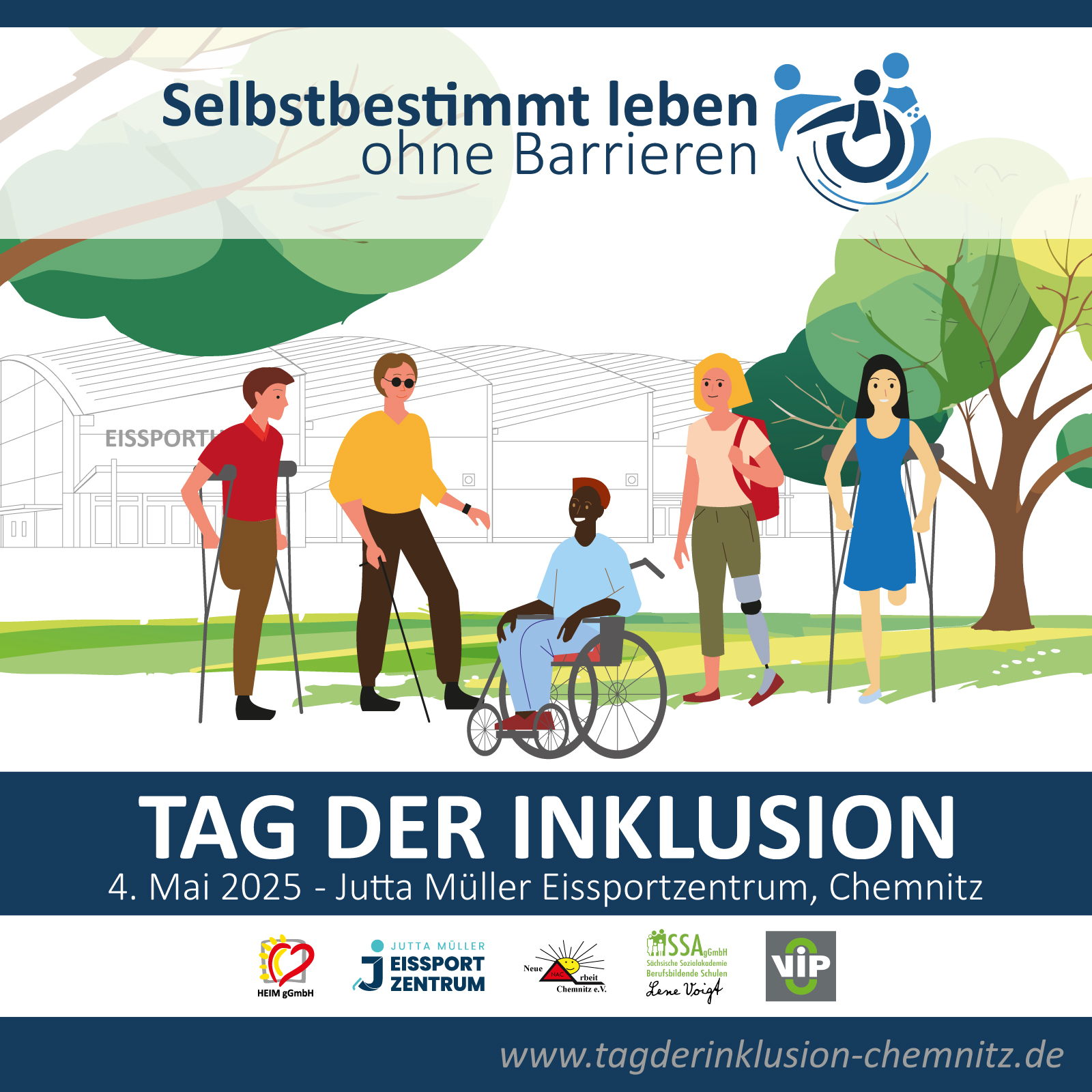 Tag der Inklusion am 4. Mai 2025 in Chemnitz - An diesem Tag wird das Jutta Müller Eissportzentrum ein Ort für die ganze Familie.