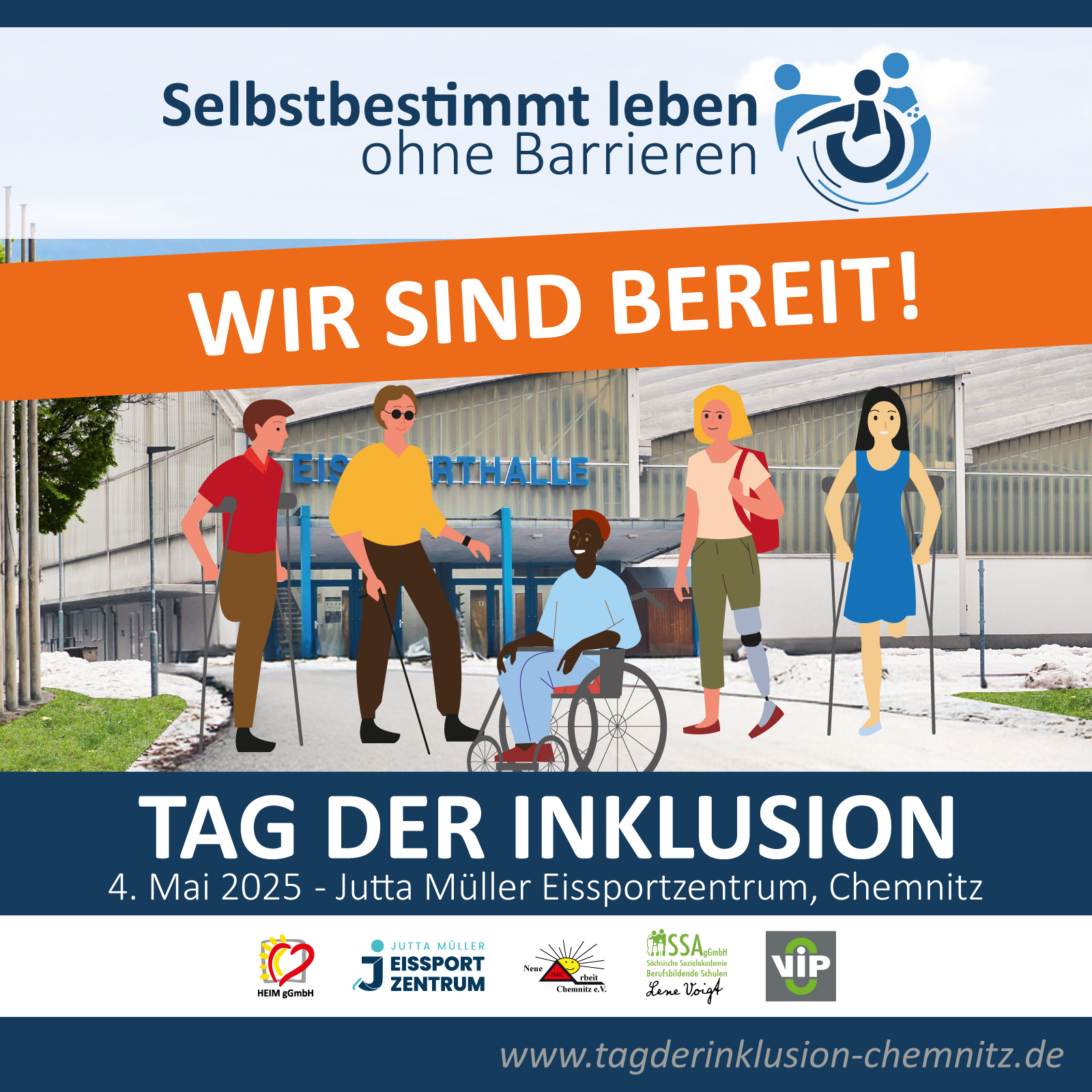 Tag der Inklusion am Sonntag, dem 4. Mai 2025 um 14:00 Uhr am Jutta Müller Eissportzentrum Chemnitz - Wir sehen uns!