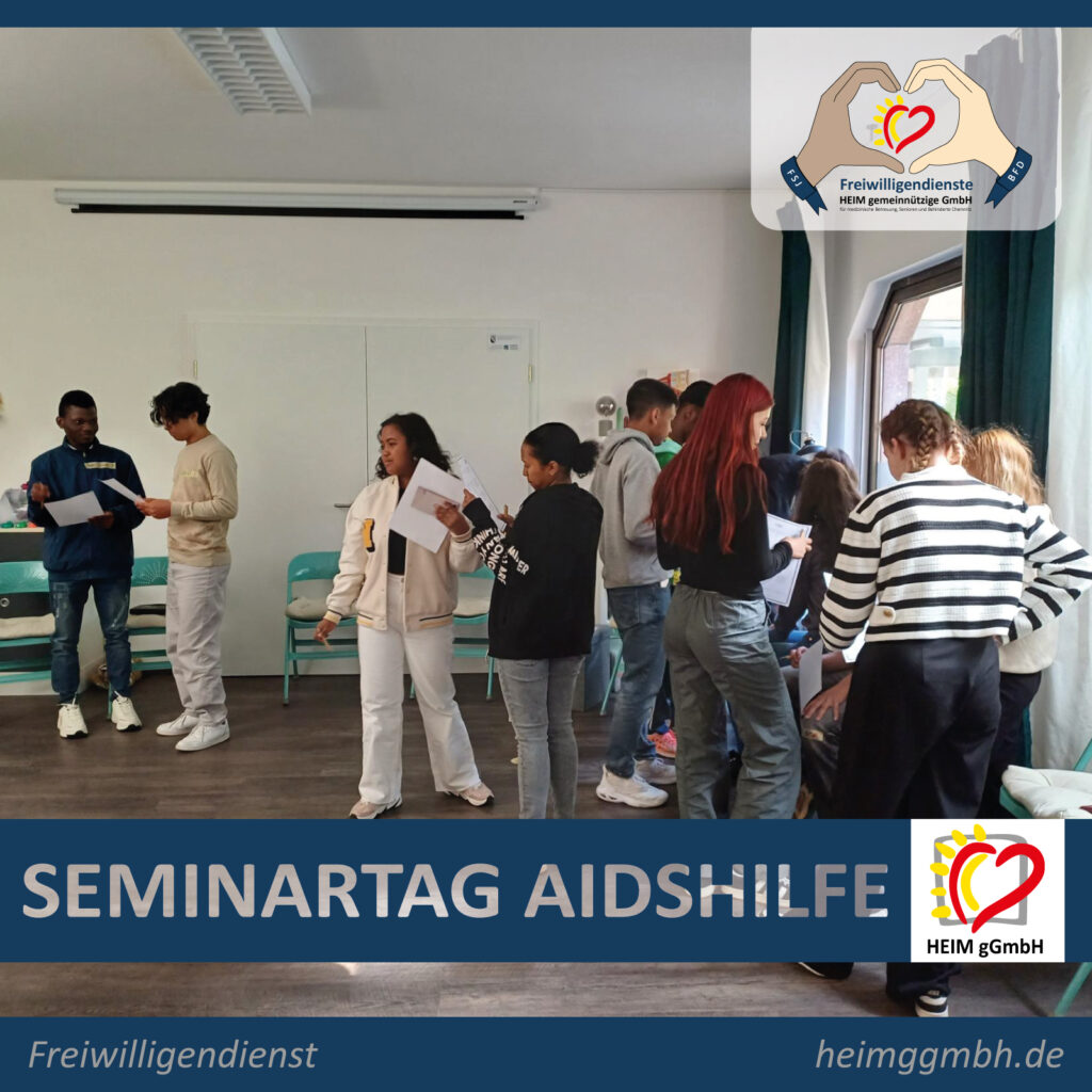 Unsere Freiwilligendienstler des FSJ beim Seminartag bei der Aidshilfe in Chemnitz - HEIM gGmbH in Chemnitz