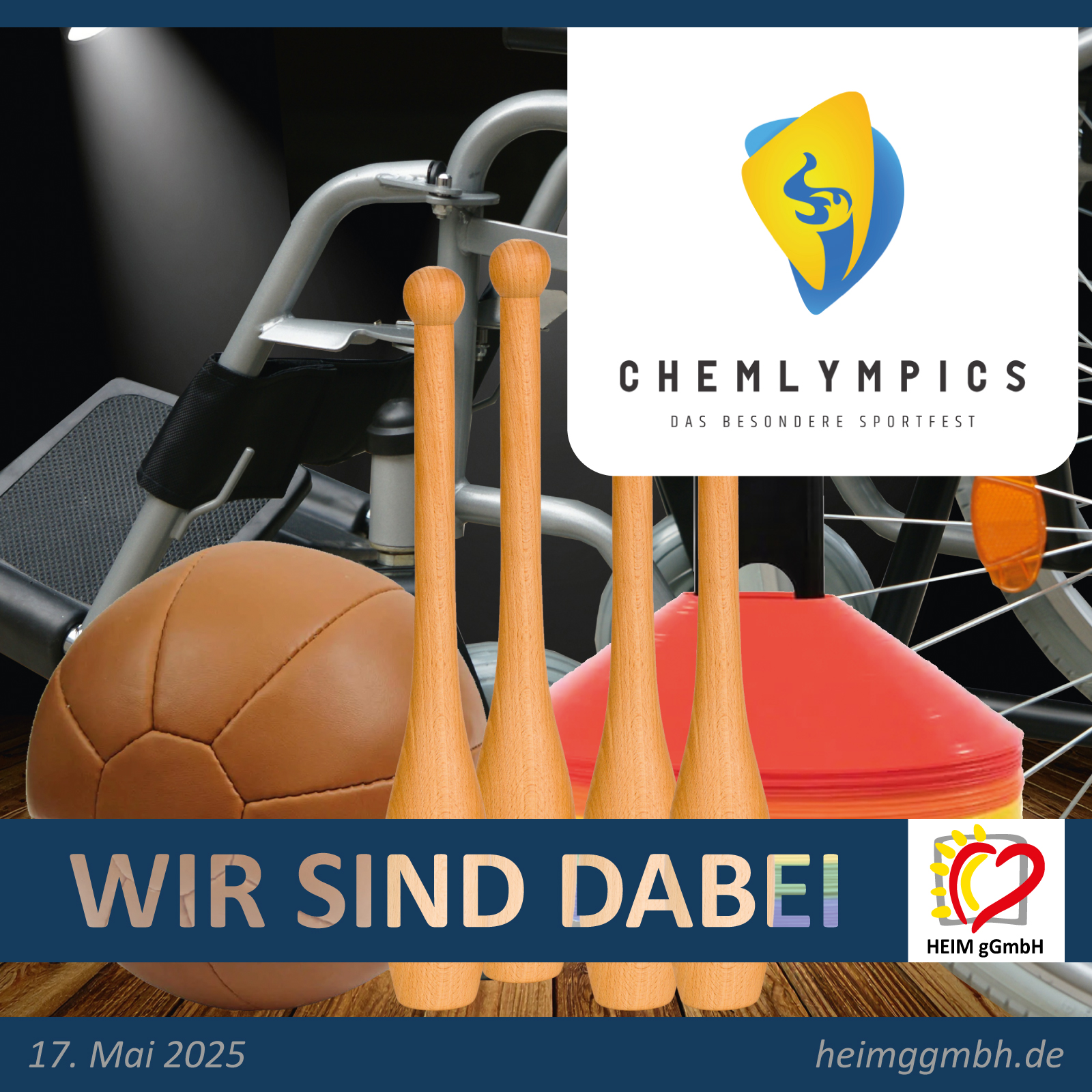 Chemlympics 2025 – Das Sportfest für Menschen mit Behinderung. Das Team der HEIM gGmbH Chemnitz ist mit am Start.