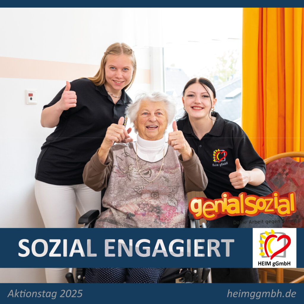 Am 24. Juni 2025 ist es wieder so weit: Der Aktionstag „genial sozial – Deine Arbeit gegen Armut“ - auch bei der HEIM gGmbH