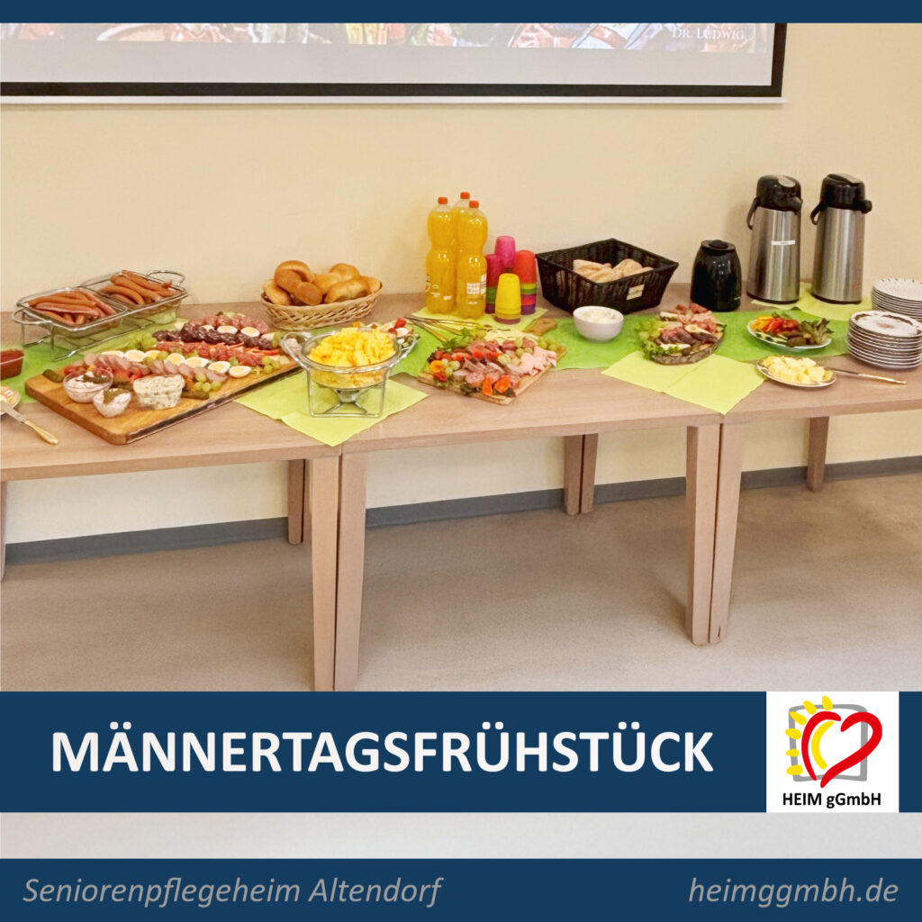 Rückblick: Männertagsfrühstück im Seniorenpflegeheim Chemnitz Altendorf