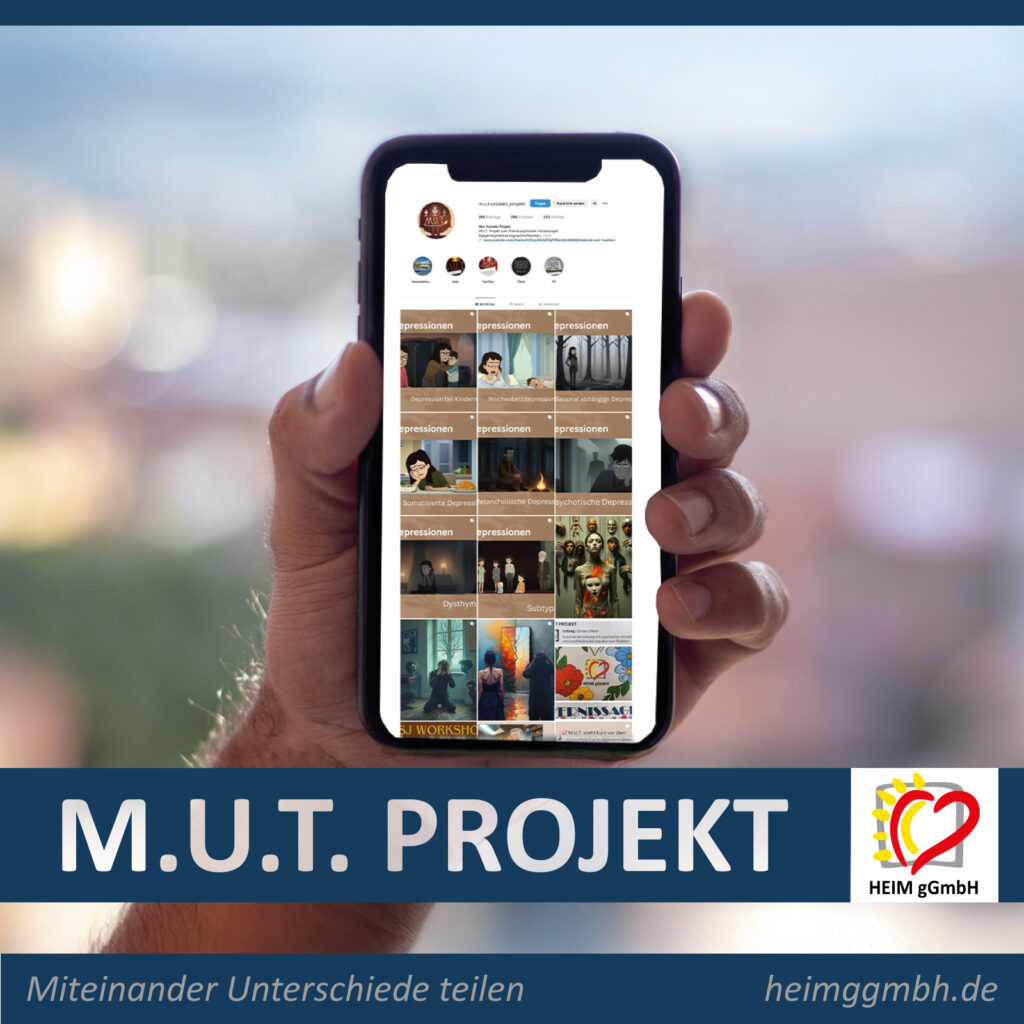 Depressionen im jungen Alter? Neuer Beitrag des M.U.T.-Projektes der HEIM gGmbH in Chemnitz - Miteinander Unterschiede teilen