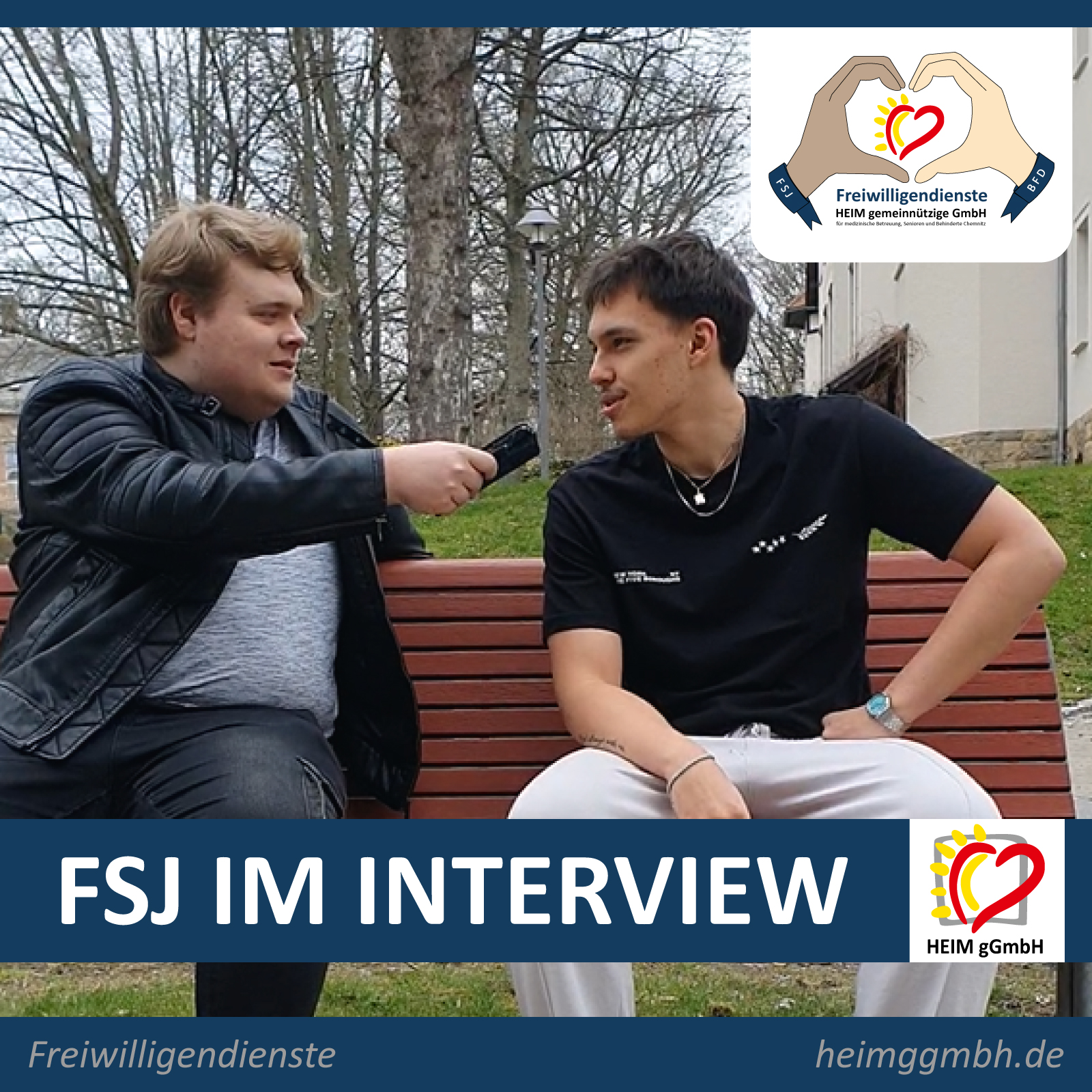 Der Freiwilligendienst FSJ der HEIM gGmbH aus Chemnitz im authentischen Kurzinterview - Gemeinsam. Sozial. Engagiert.