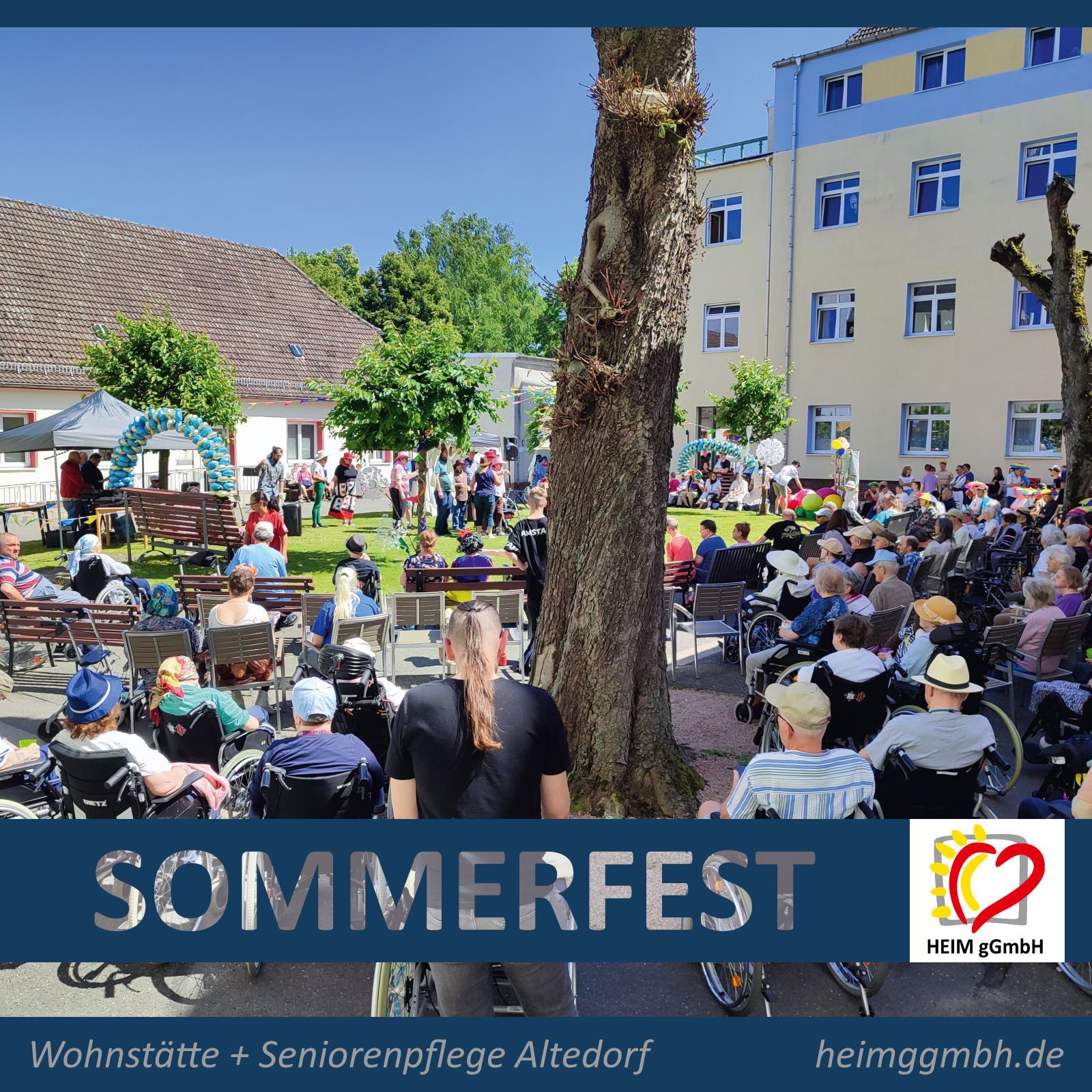Gemeinsames Sommerfest der Wohnstätte Altendorf und der Seniorenpflege Altendorf der HEIM gGmbH in Chemnitz