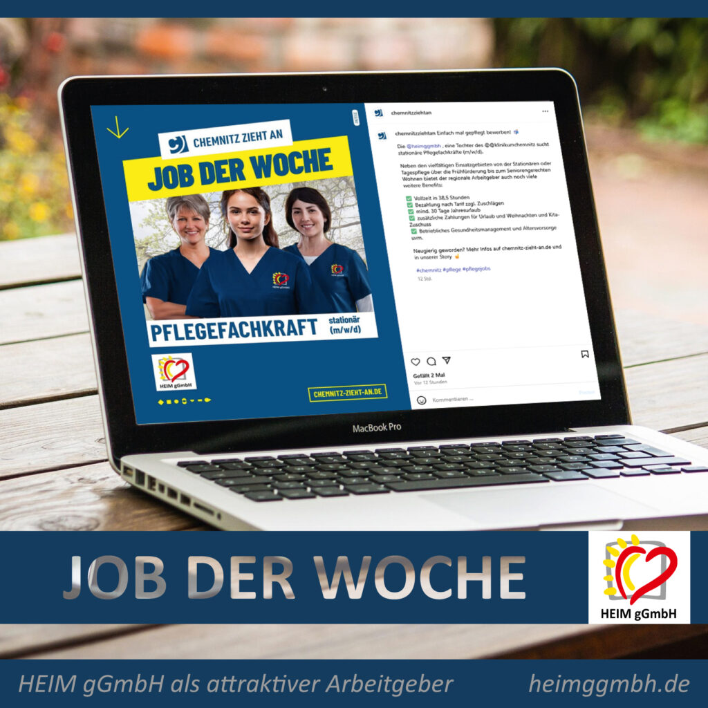 Einfach mal gepflegt bewerben! HEIM gGmbH mit dem Job der Woche