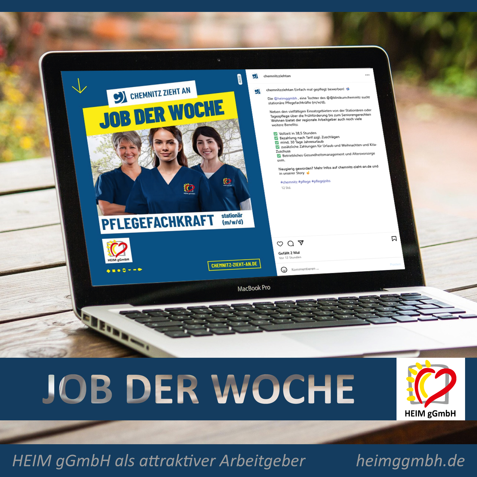 Pflegefachkraft (m/w/d) - DIe HEIM gGmbH aus Chemnitz mit dem Job der Woche beim Stellenportal Chemnitz-zieht-an.de