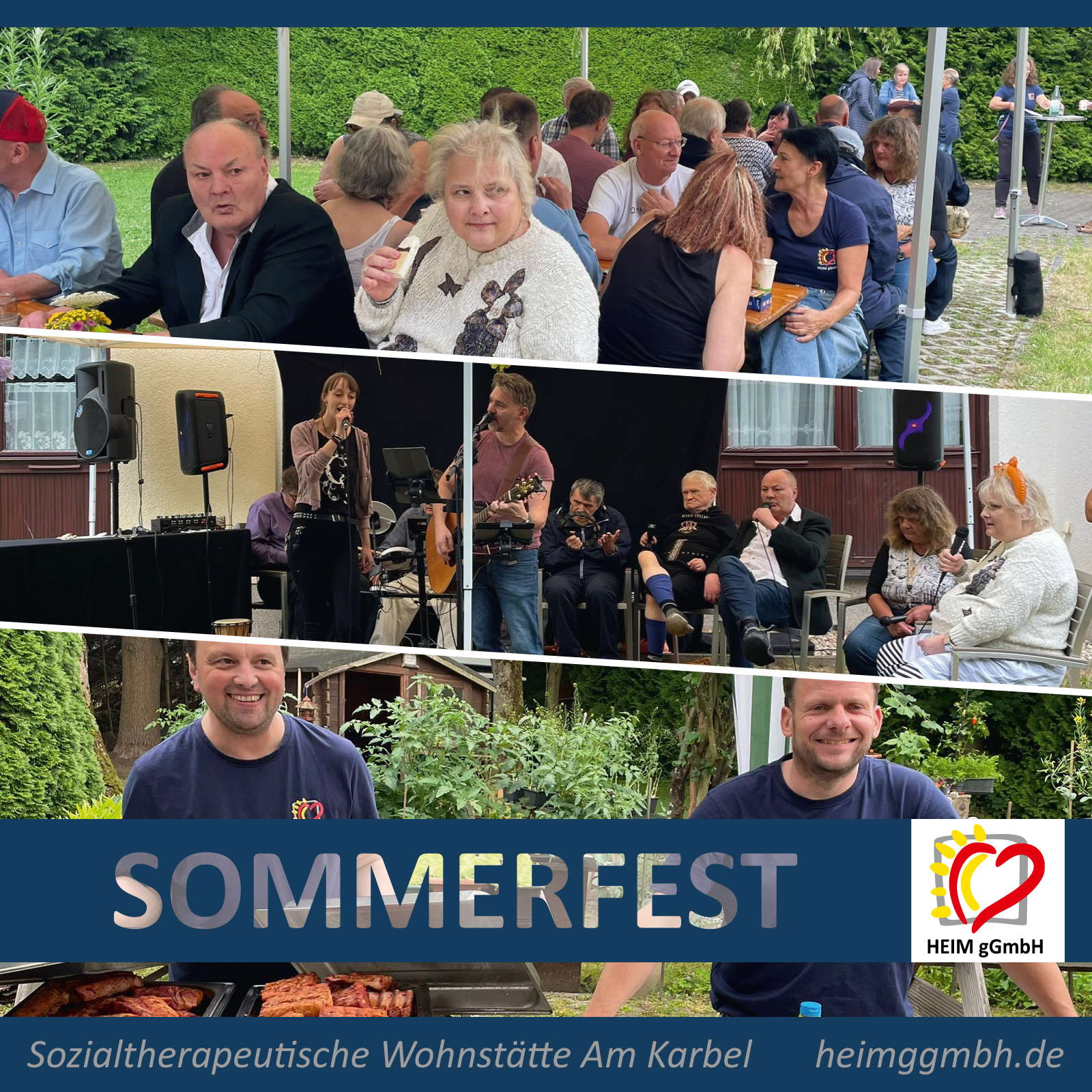 Sommerfest in unserer Sozialtherapeutische Wohnstätte Am Karbel im Chemnitzer Flemminggebiet der HEIM gGmbH