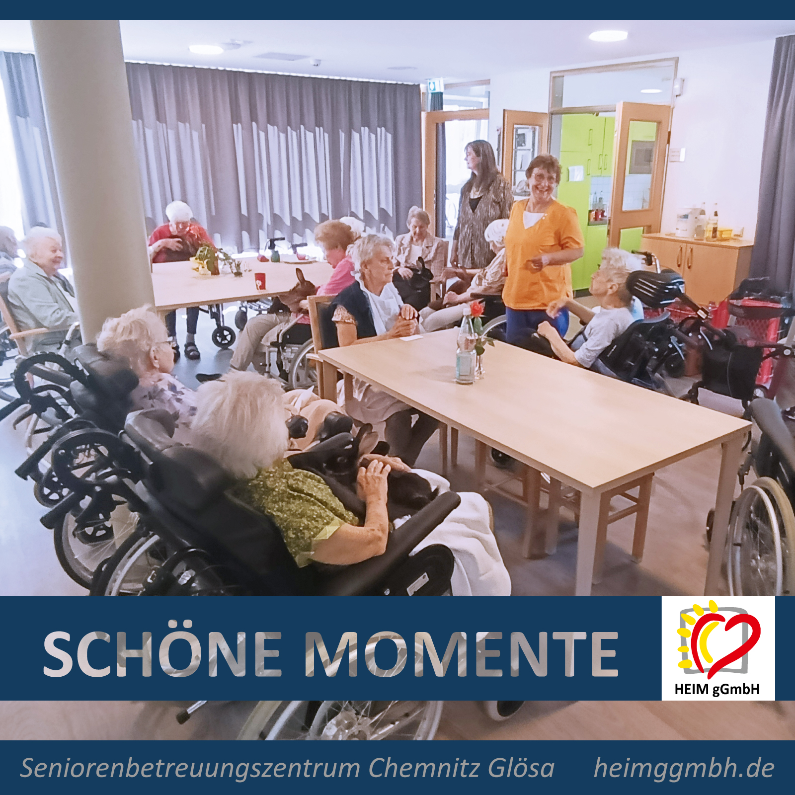 Seniorenbetreuung Chemnitz - HEIM gGmbH - Schöne Momente und Erinnerungen gab es beim Kaninchenbesuch in Glösa