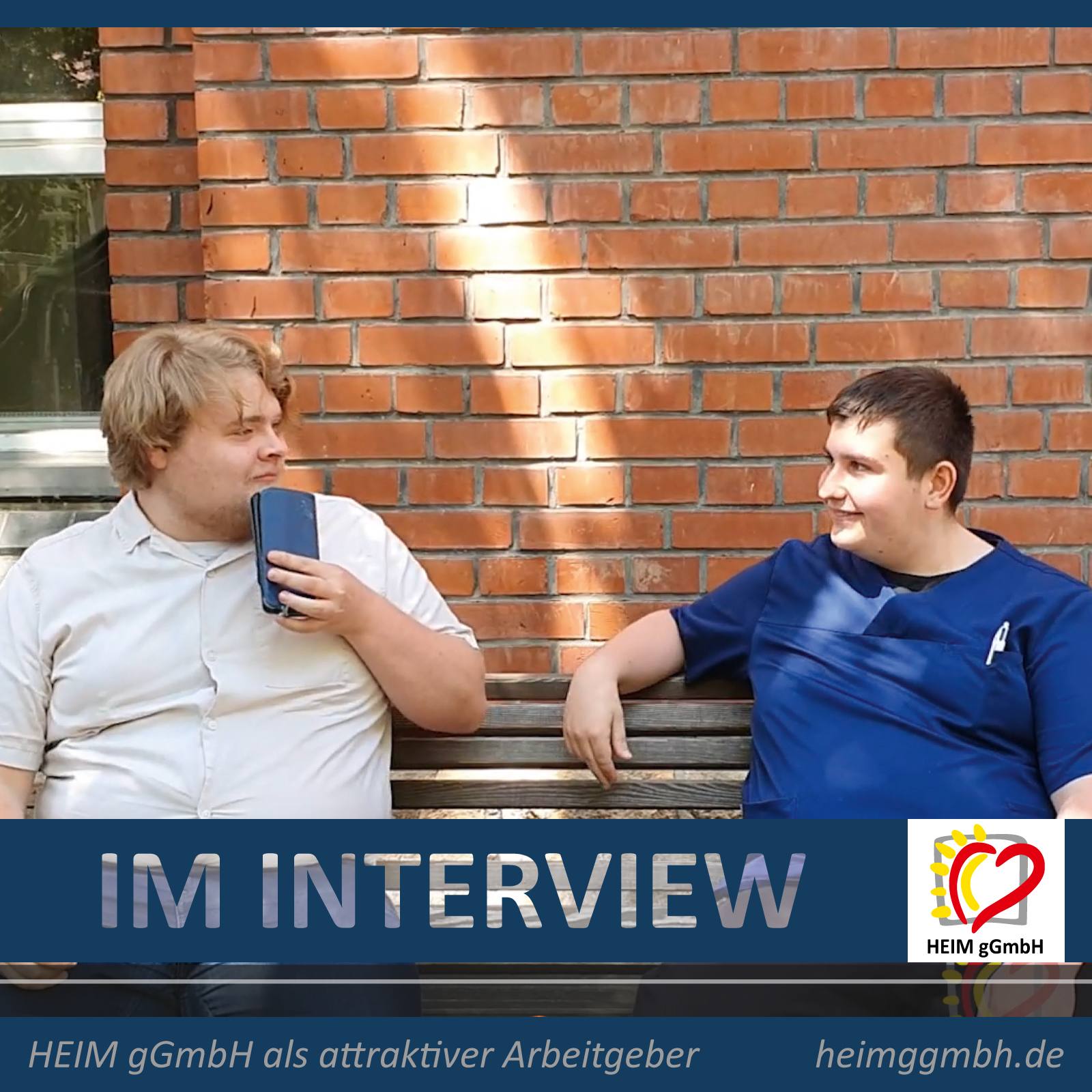 Unsere Auszubildenden im Kurzinterview – Heute: Toni, der eine Ausbildung Pflegefachkraft bei der HEIM gGmbH absolviert.