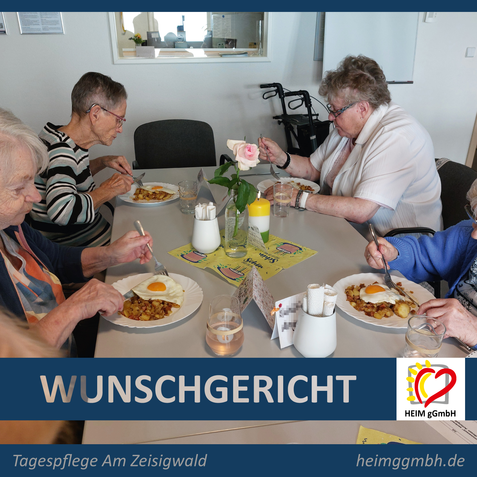 Wunschgericht. Eine kleine Geschichte aus unserer Tagespflege Am Zeisigwald der HEIM gGmbH in Chemnitz. Guten Appetit.