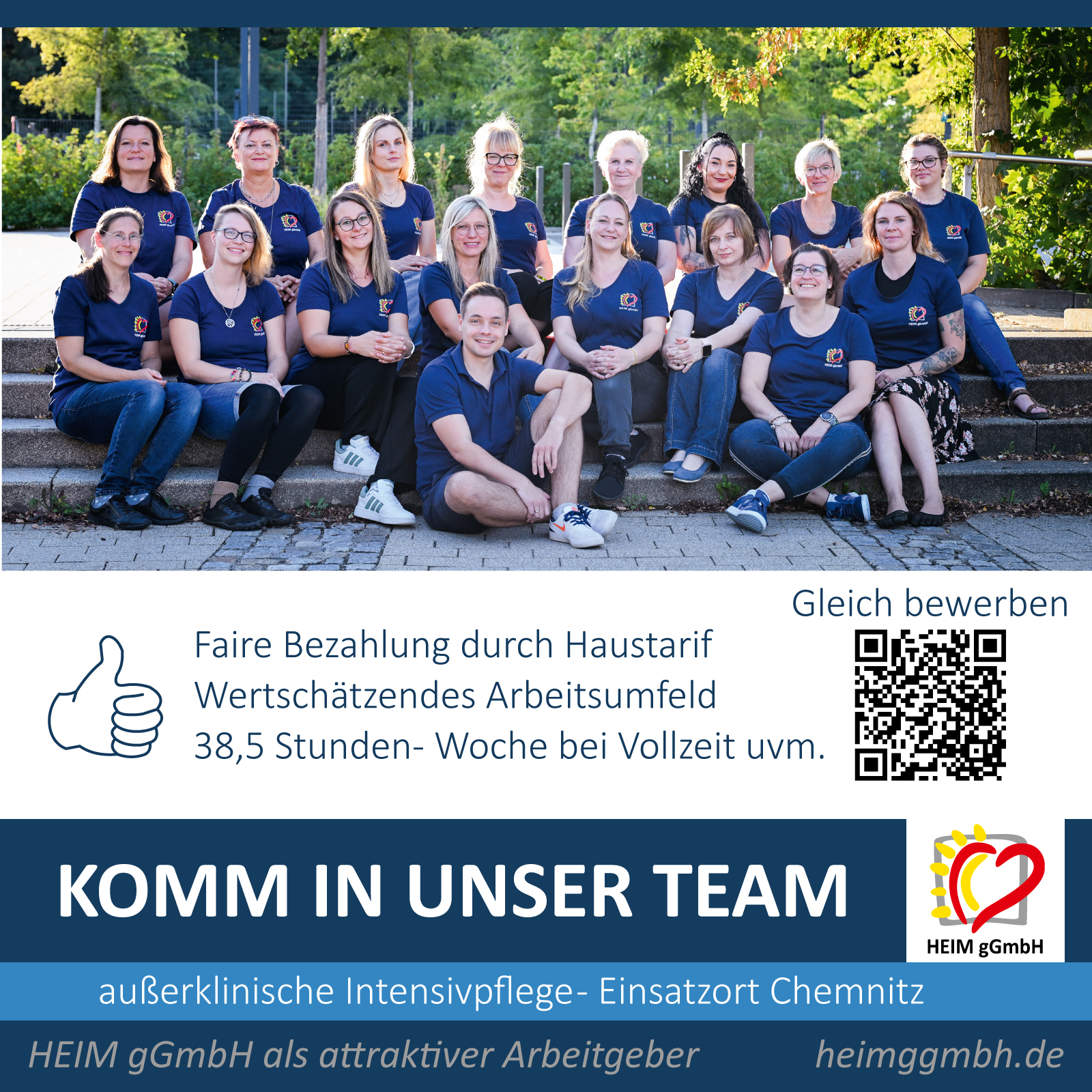 Komm ins Team - außerklinische Intensivpflege am Einsatzort Chemnitz bei der HEIM gemeinnützigen GmbH in Chemnitz