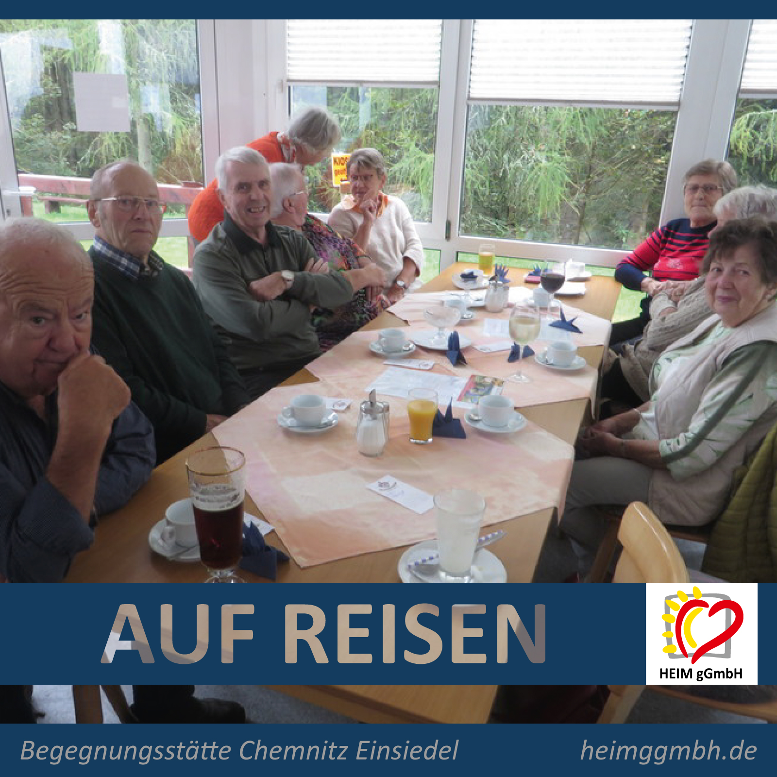 Begegnungsstätte Einsiedel auf Reisen - Die Besucher der Begegnungsstätte der HEIM gGmbH in Chemnitz auf Tagesausflug