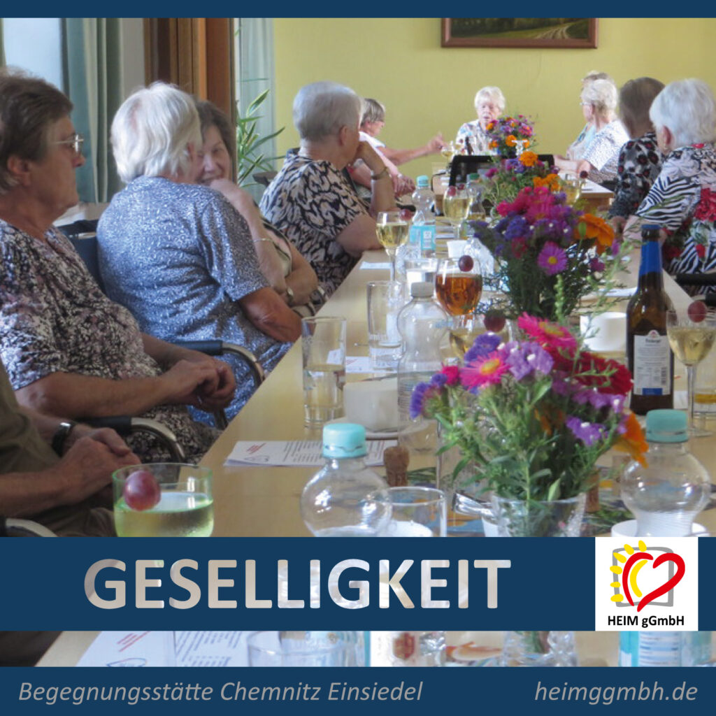 Geselligkeit in der Begegnungsstätte Chemnitz Einsiedel