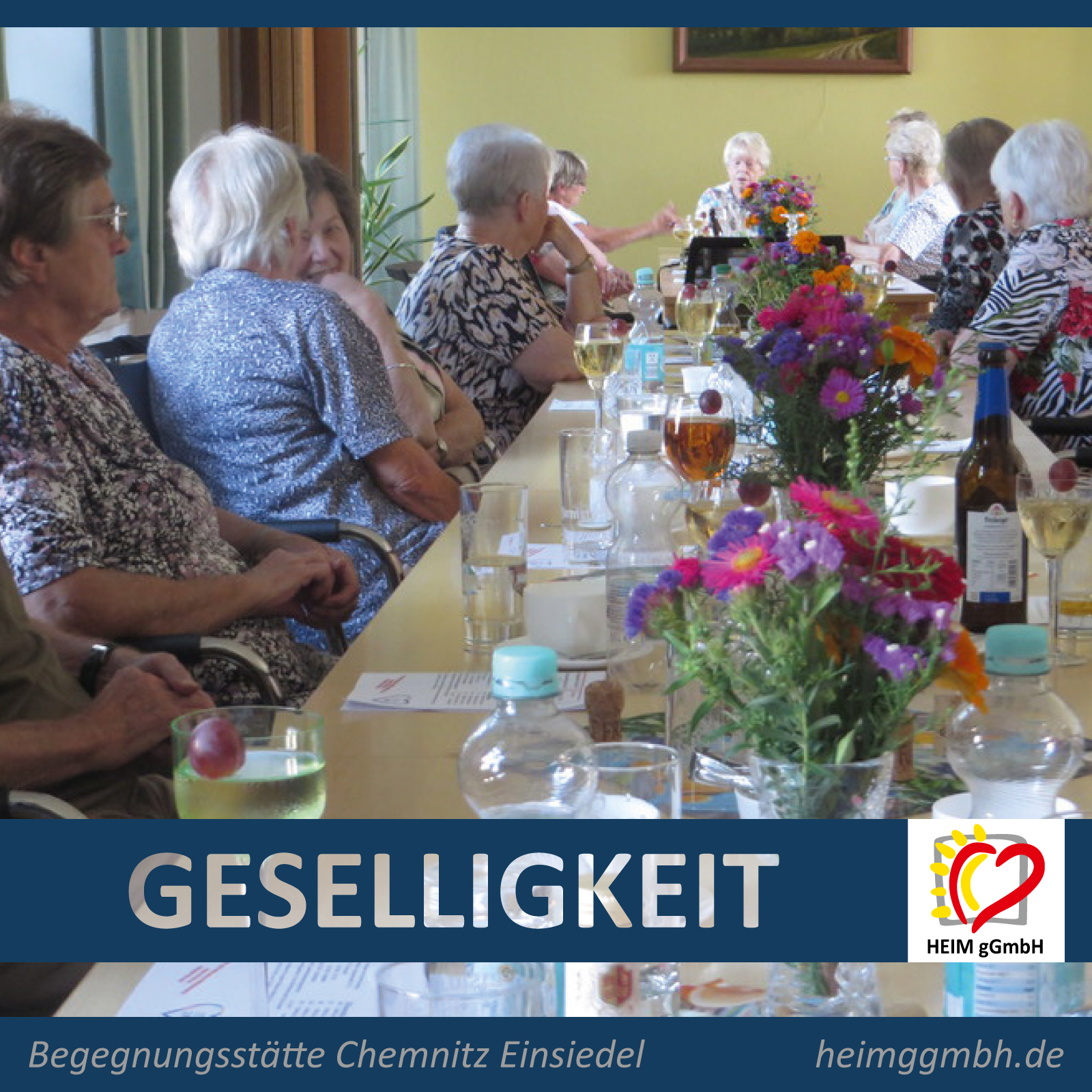 Begegnungsstätte Einsiedel: Geselligkeit beim Tanznachmittag in der Begegnungsstätte der HEIM gGmbH in Chemnitz