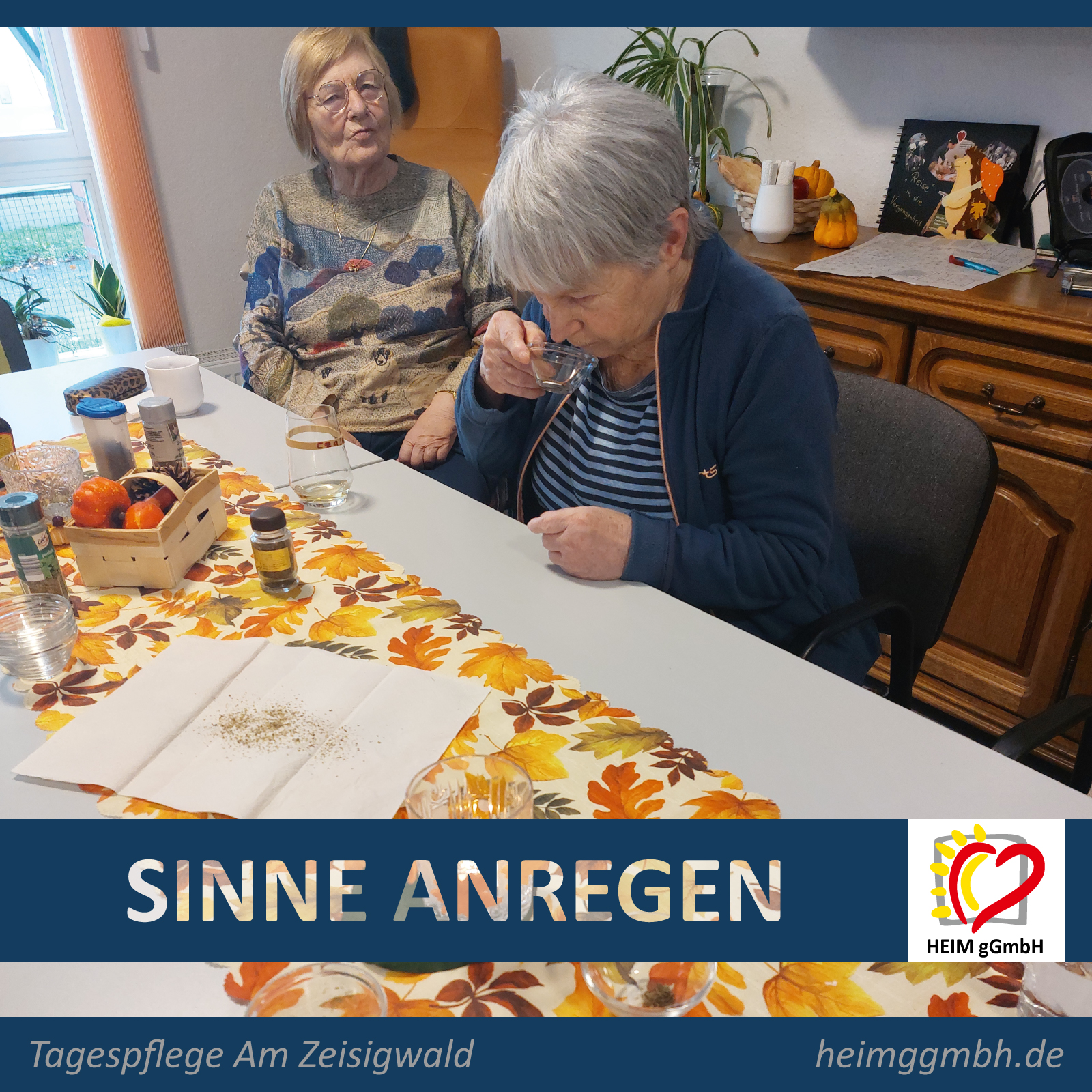 Tagespflege Chemnitz - In unserer Tagespflege Am Zeisigwald in Chemnitz der HEIM gGmbH gab es ein Angebot rund um Kräuter und Gewürze.