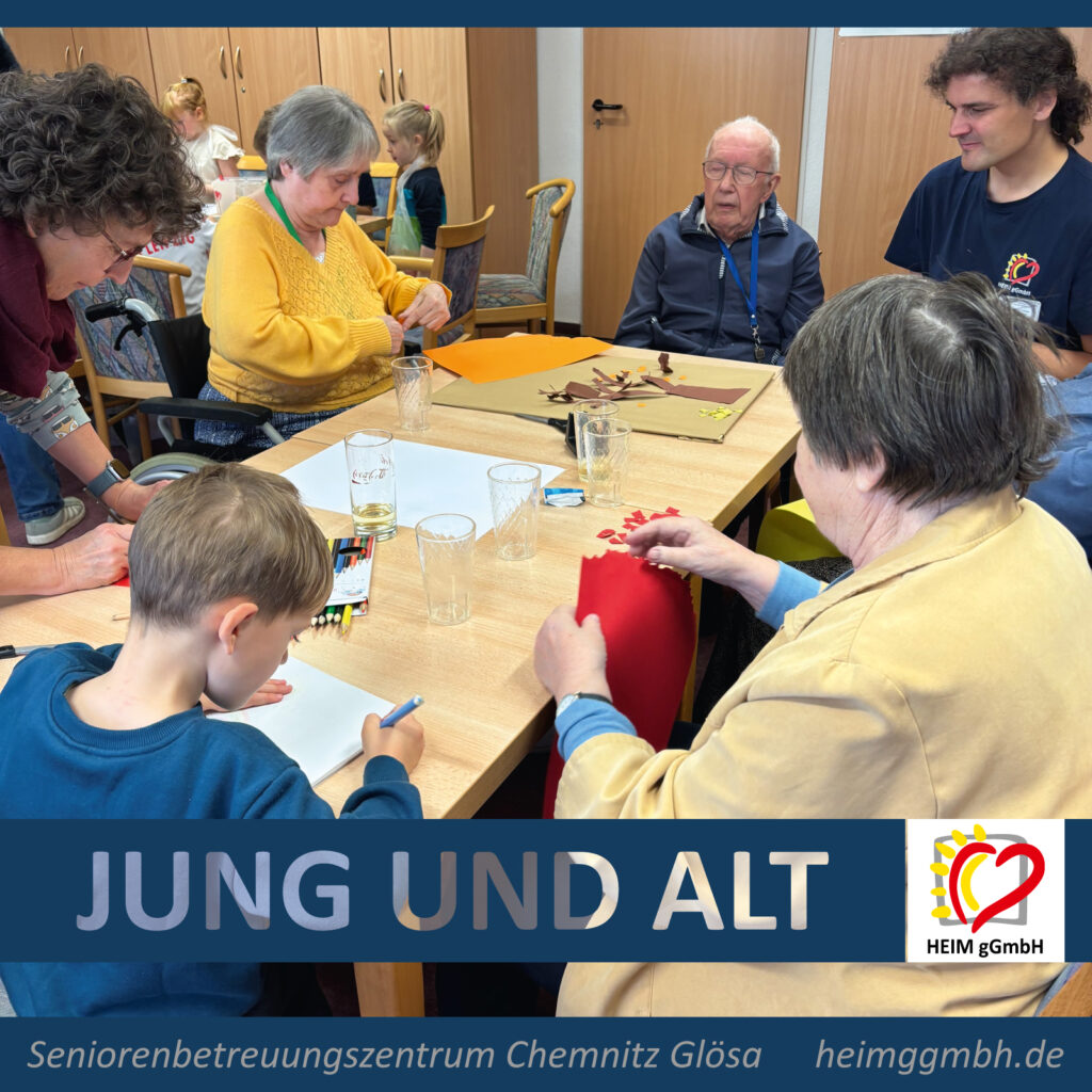 Jung und Alt – Kindergartenkinder zu Besuch