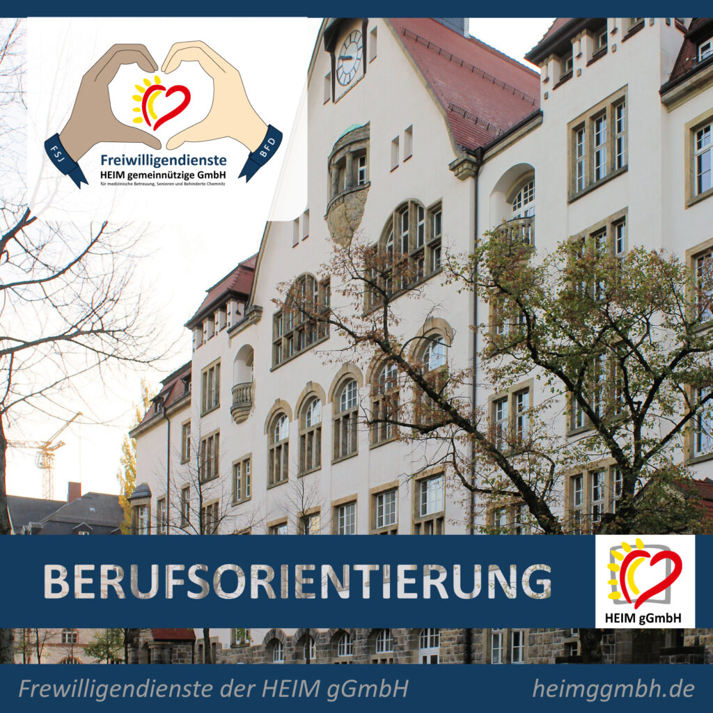 Der Freiwilligendienst der HEIM gGmbH bei der Berufs- und Studienorientierungsmesse des Karl-Schmidt-Rottluff- und des André-Gymnasiums