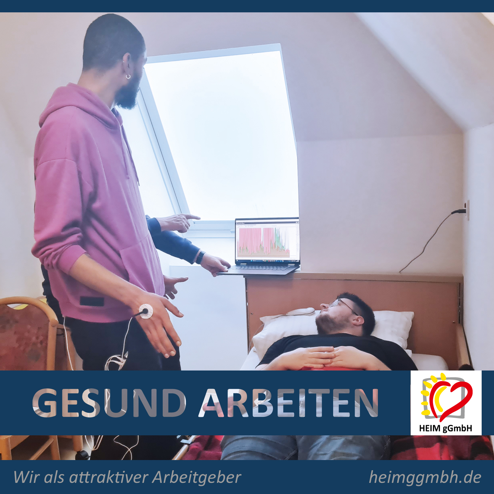 Mitarbeitergesundheit - Workshop zum Thema des ergonomischen Arbeitens für die Mitarbeitenden der HEIM gGmbH in Chemnitz