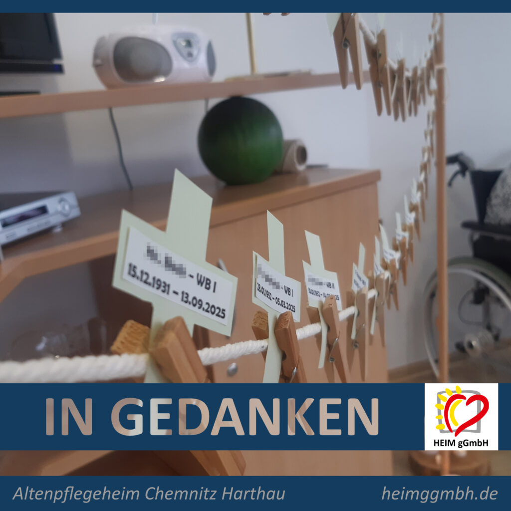 Gedenken bei den Bewohnern in Harthau