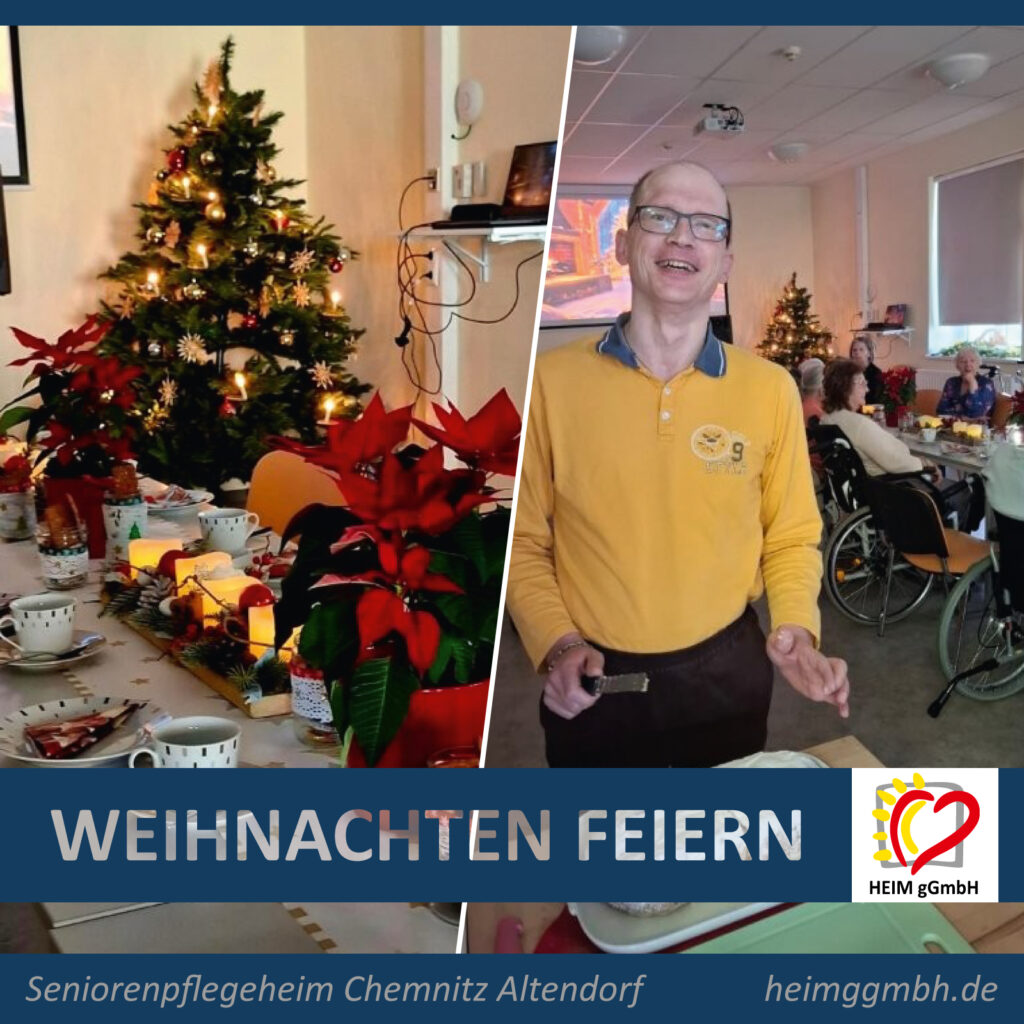 Seniorenpflegeheim Altendorf - Besinnliche uns schöne Weihnachtsfeier im Seniorenheim der HEIM gGmbH Chemnitz