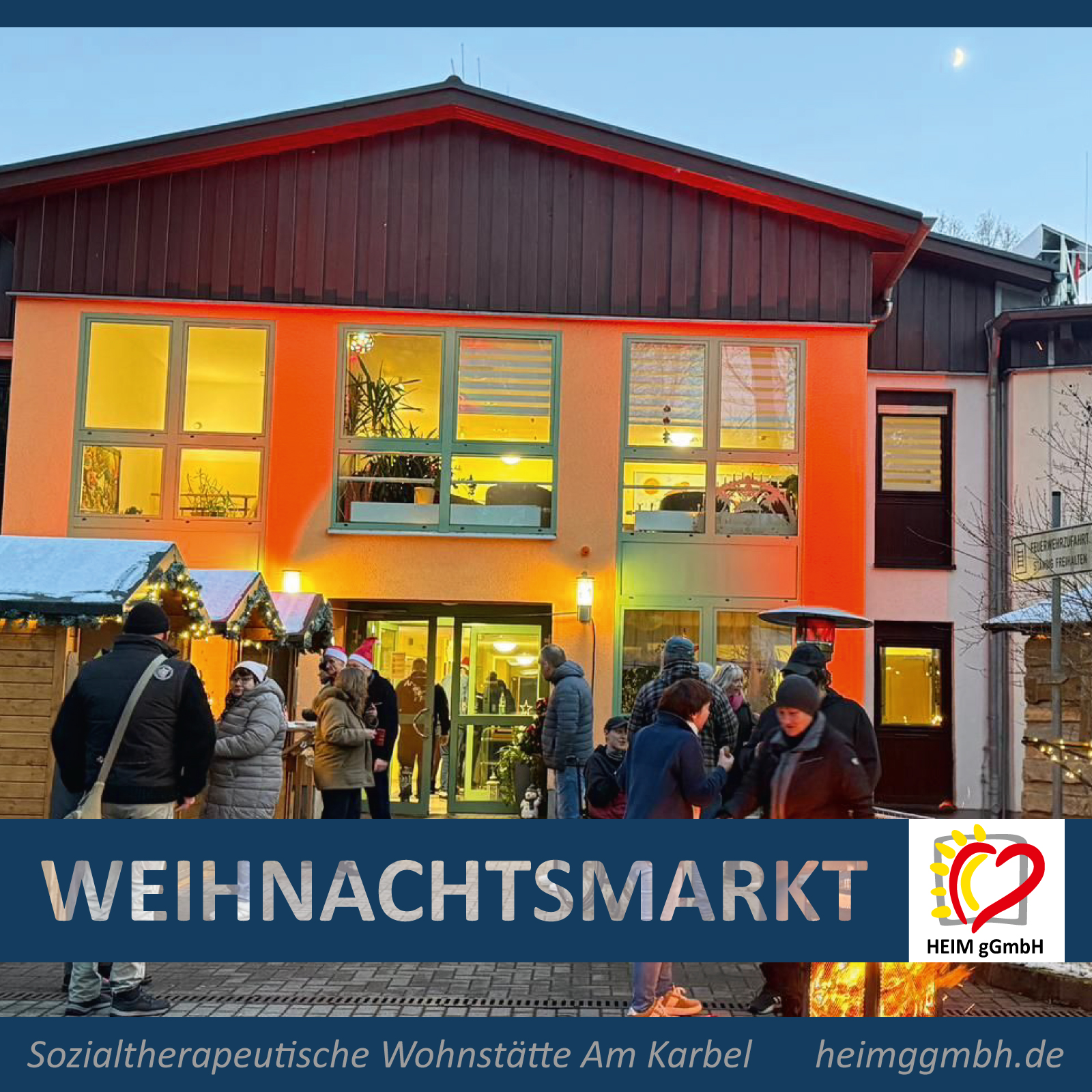 Besinnlich und schön: Weihnachtsmarkt an der Sozialtherapeutischen Wohnstätte Am Karbel der HEIM gGmbH in Chemnitz