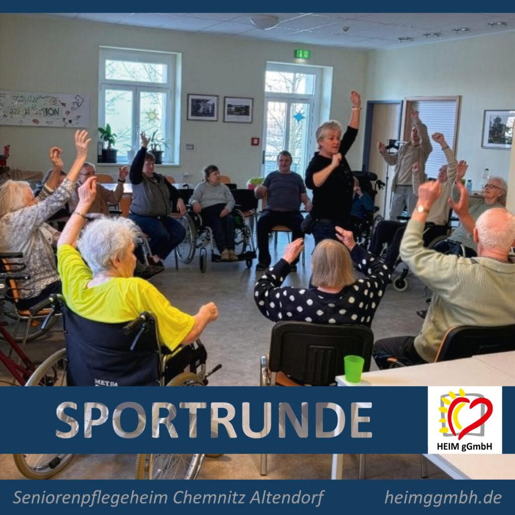 Sportrunde im Seniorenpflegeheim Chemnitz Altendorf