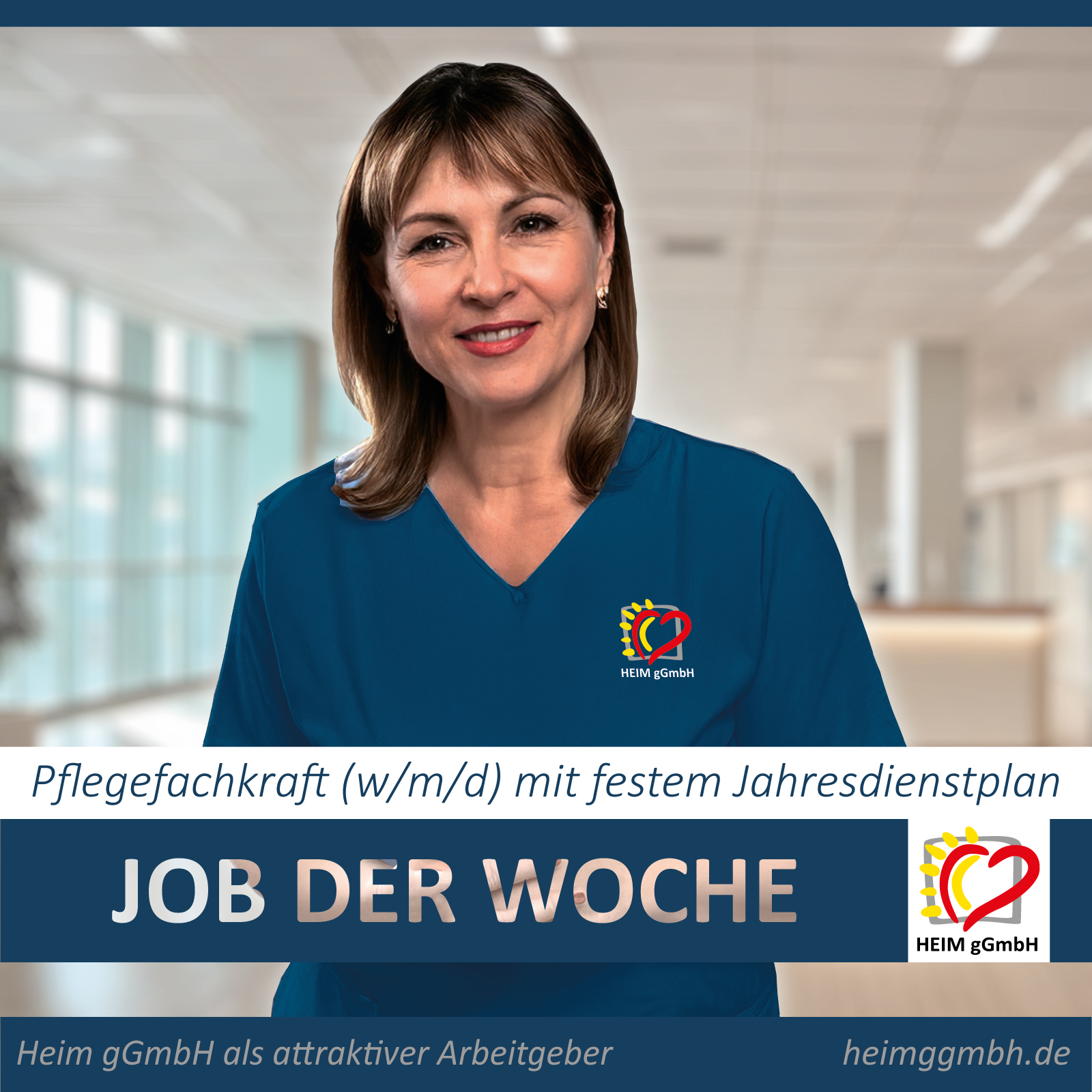 Heim gGmbh Chemnitz- unser Job der Woche. Pflegefachkraft POOL (m/w/d) mit festem Jahresdienstplan, der auf sie abgestimmt ist.
