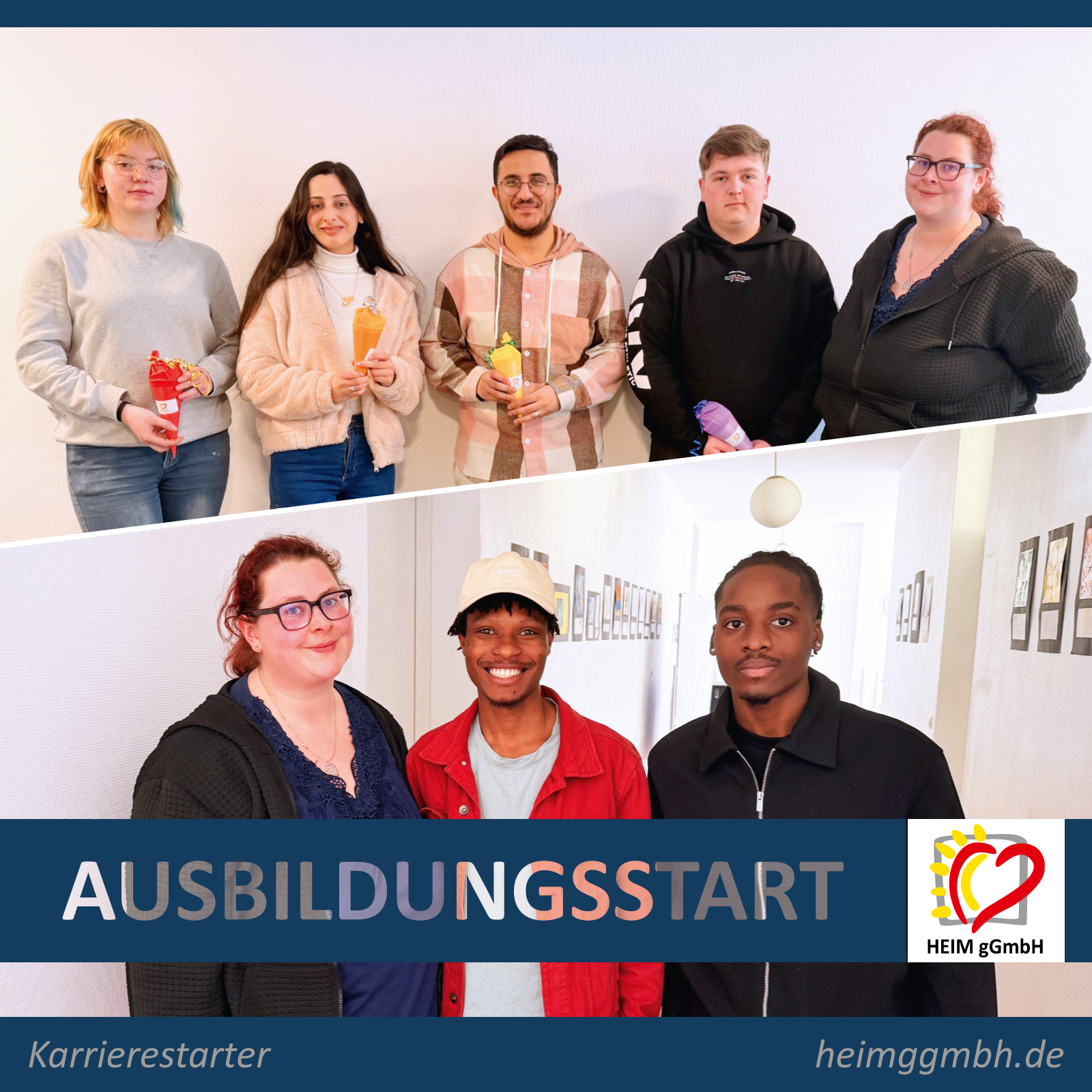 Ausbildung zur Pflegefachkraft bei der HEIM gGmbH in Chemnitz. Start für sechs unserer neuen Auszubildenden