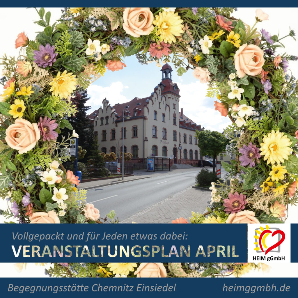 Begegnungsstätte Einsiedel - Veranstaltungsplan für April online