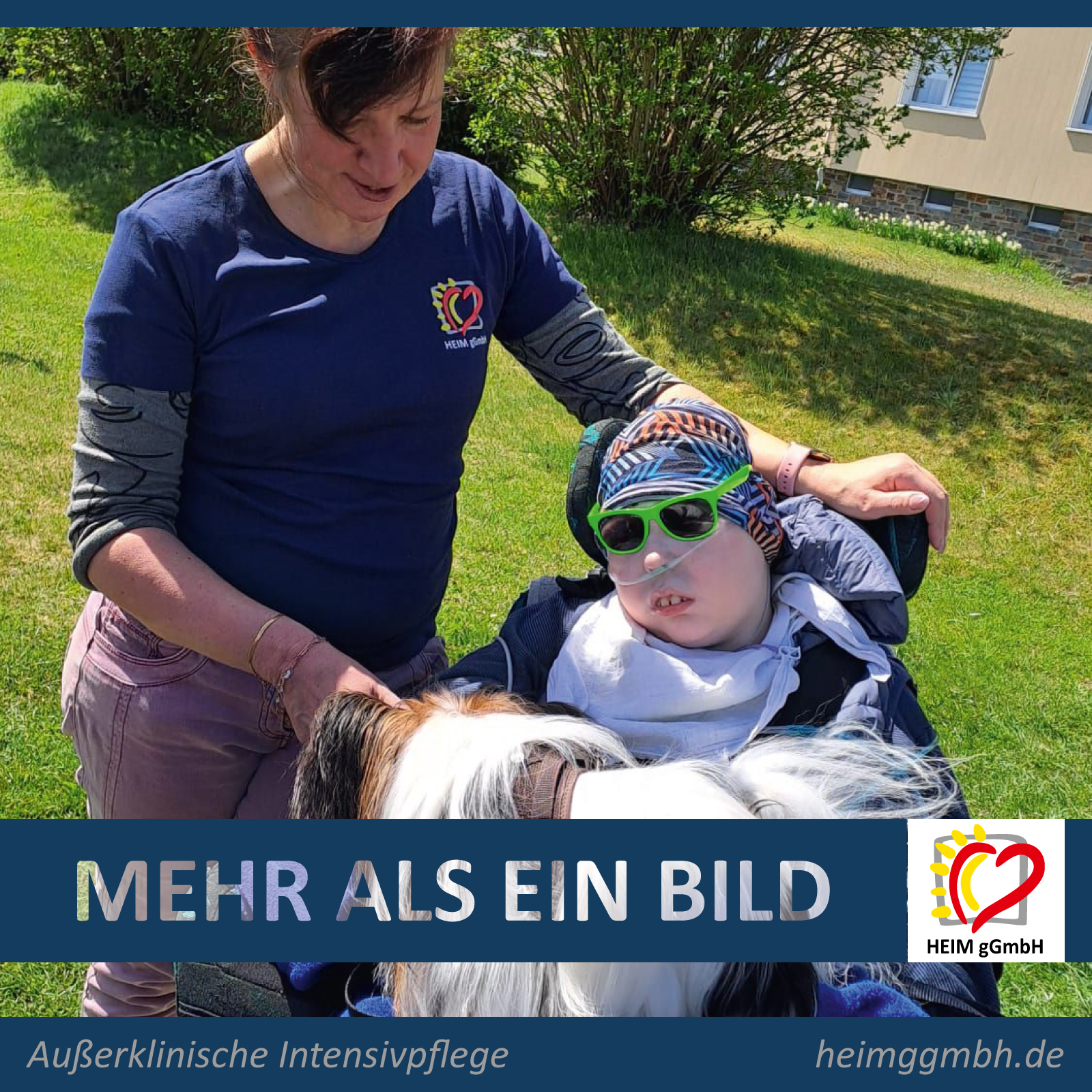 Außerklinische Intensivpflege bei der HEIM gGmbH in Chemnitz - Bild eines Ausflugs unserer Mitarbeitenden mit einem Klienten.