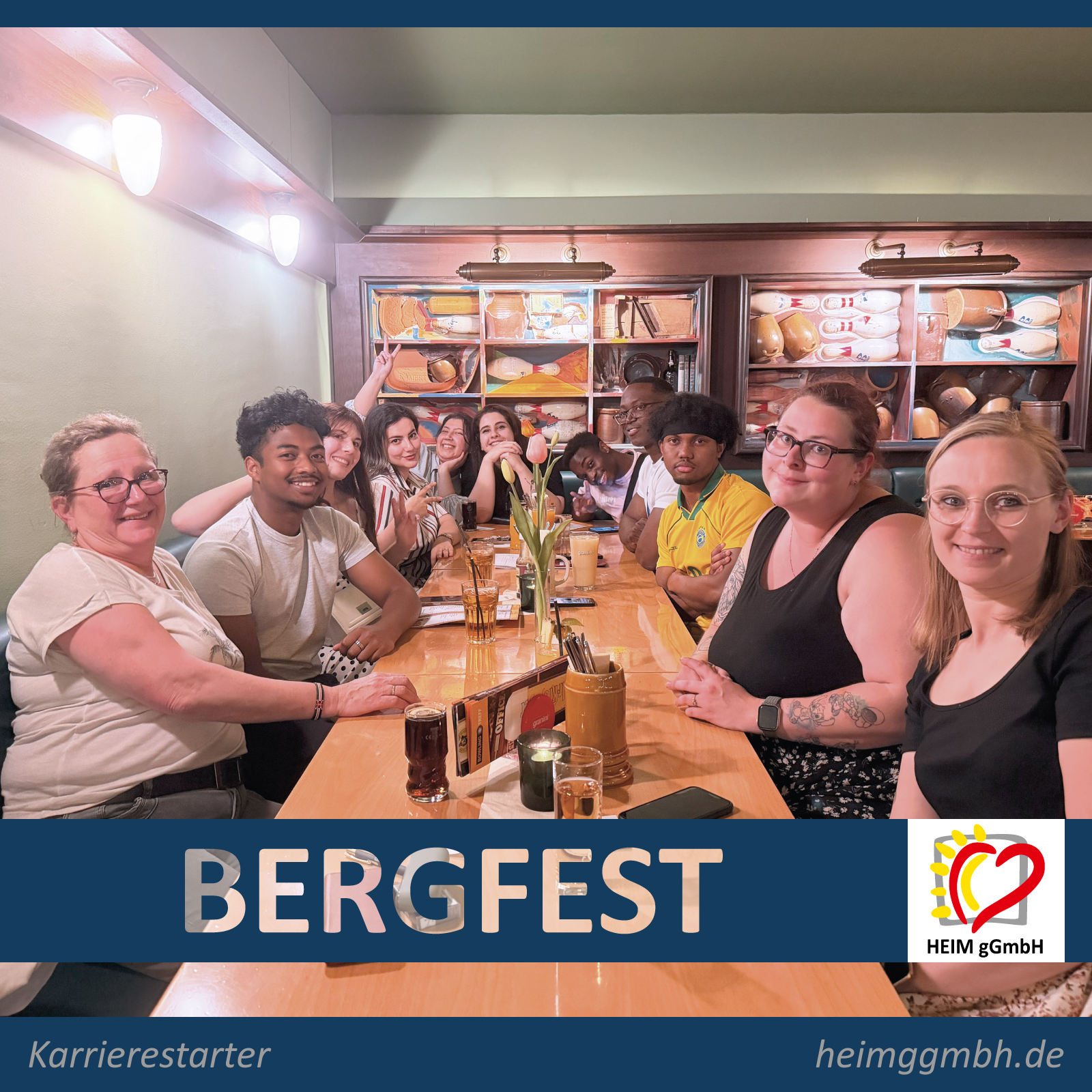 Ausbildung bei der HEIM gGmbH - Immer zur Hälfte der Ausbildung laden wir Auszubildende und Betreuer zum Bergfest.