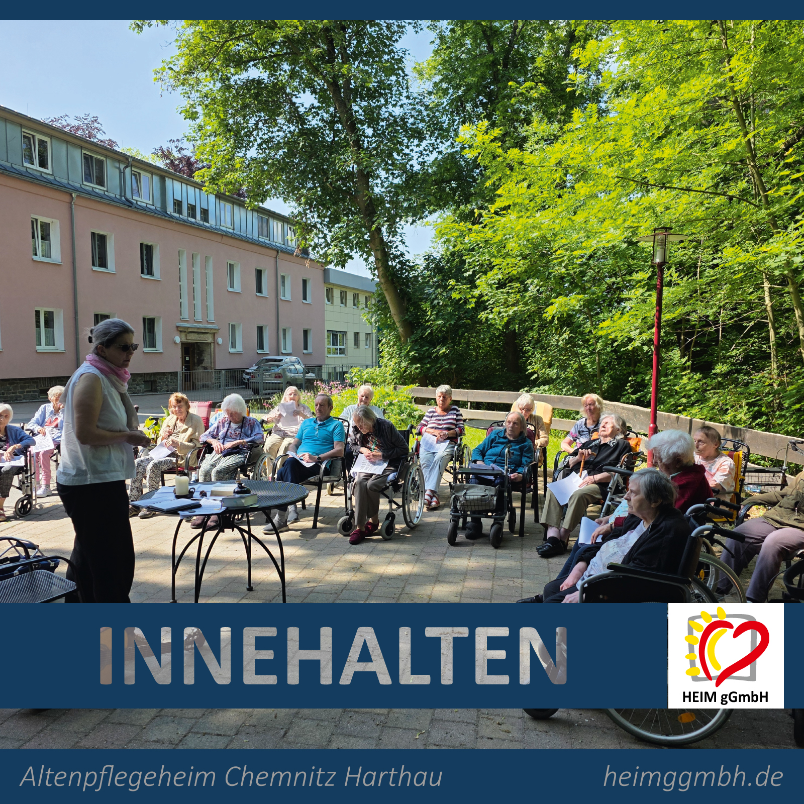 Altenpflegeheim Chemnitz Harthau der HEIM gGmbH - DIe Nachbarschaft zur Lutherkirche in Harthau bietet viele Möglichkeiten