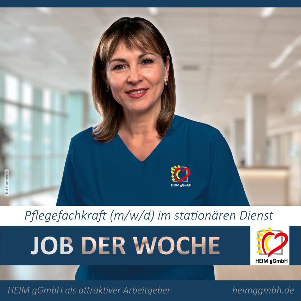 JOB DER WOCHE – Pflegefachkraft (w/m/d) im stationären Dienst in einer unserer Einrichtungen bei der HEIM gGmbH in Chemnitz