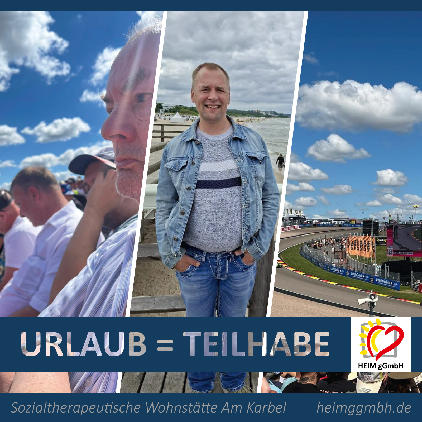 Sozialtherapeutische Wohnstätte Am Karbel der HEIM gGmbH in Chemnitz - Auch Urlaub bedeutet Teilhabe am gesellschaftlichen Leben.