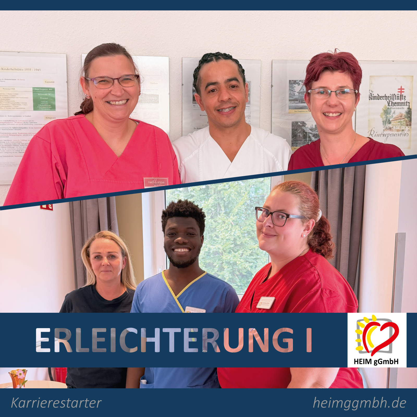 Ausbildung Pflegefachkraft bei der HEIM gemeinnützigen GmbH in Chemnitz - Erleichterung nach den praktischen Prüfungen.